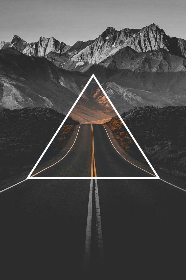 736x1104 Landscape Wallpaper with Mountains and Road. Geometric photography, Best background image, Cool wallpaper art