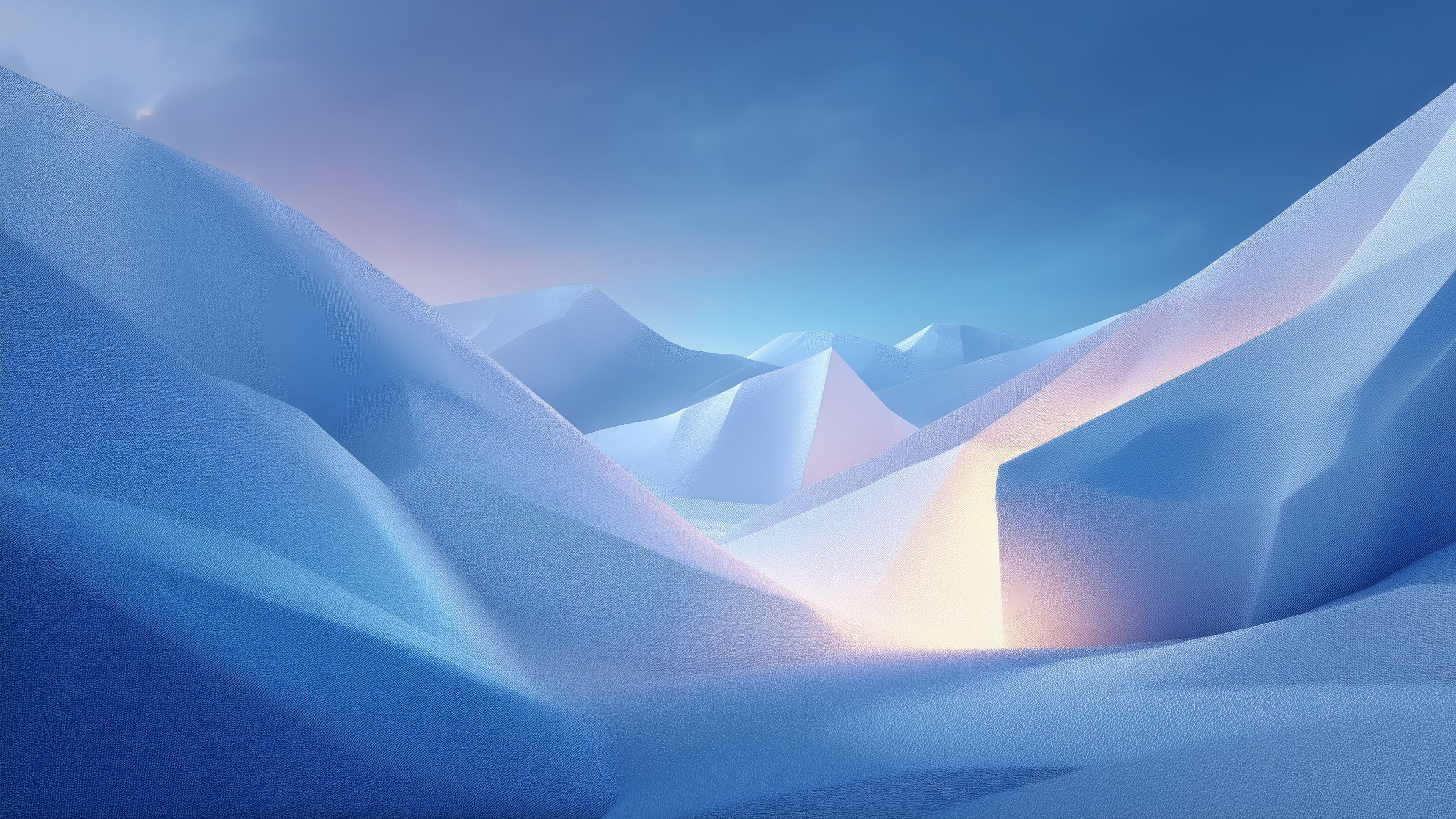 3840x2160 Winter geometry Wallpaper 4K winter landscapes, Sleek decor