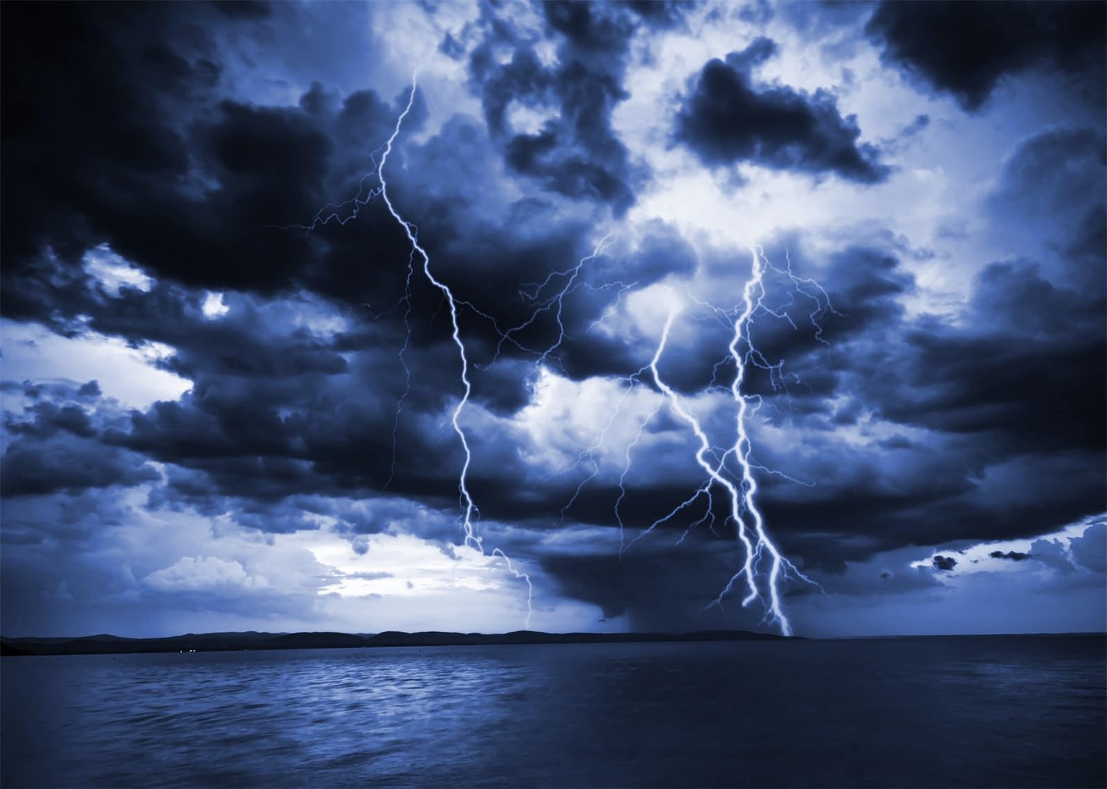 1600x1140 Amazon.com : BELECO 8x6ft Fabric Lightning Storm Backdrop Stormy Clouds Over The Sea Dark Cloudy Sky Background for Party Decorations Photo Booth Shoot Studio Props