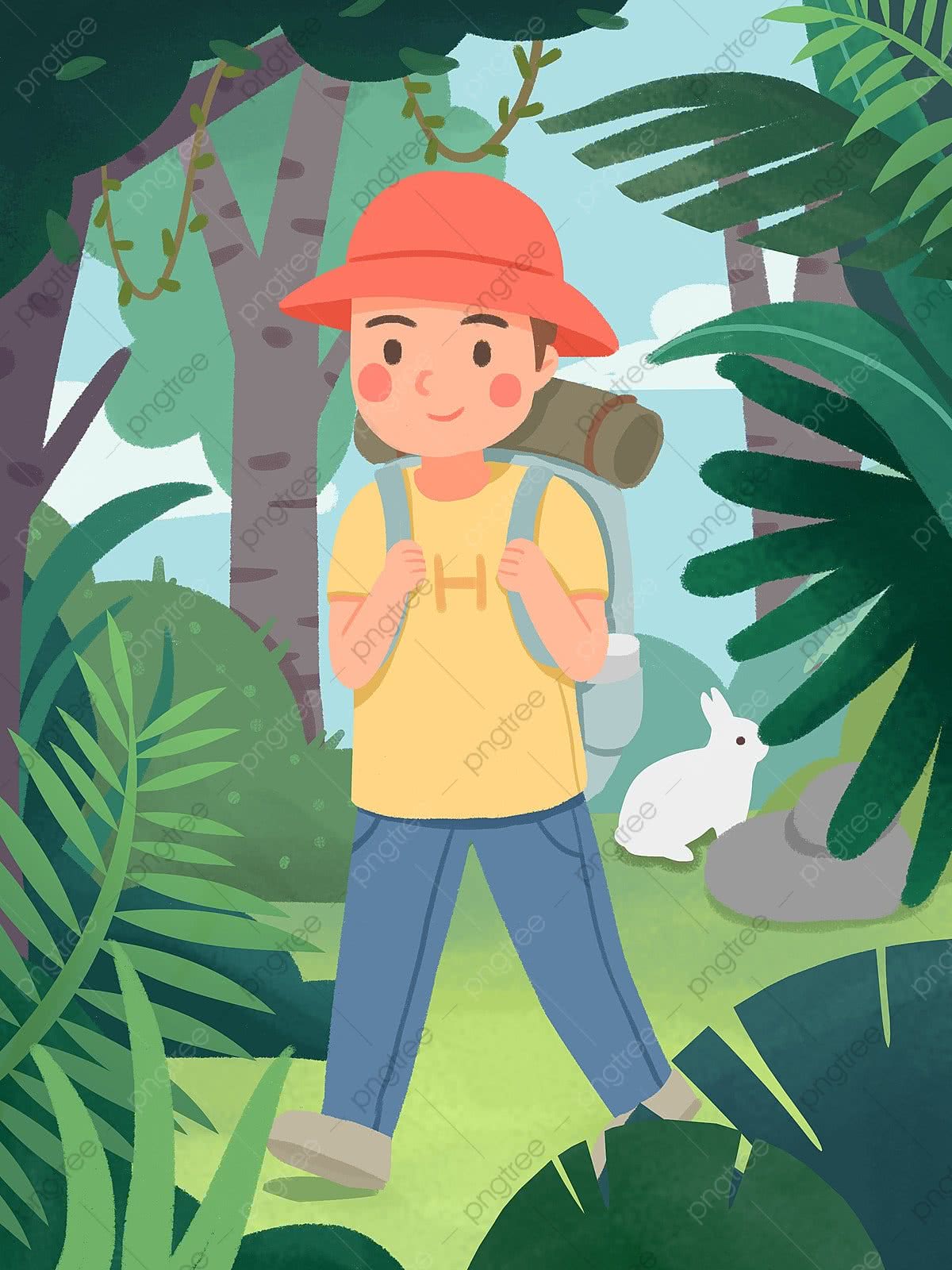 1200x1600 Jungle Adventure Boy, Jungle, Adventure, Boy Illustration Background And Wallpaper For Free Download