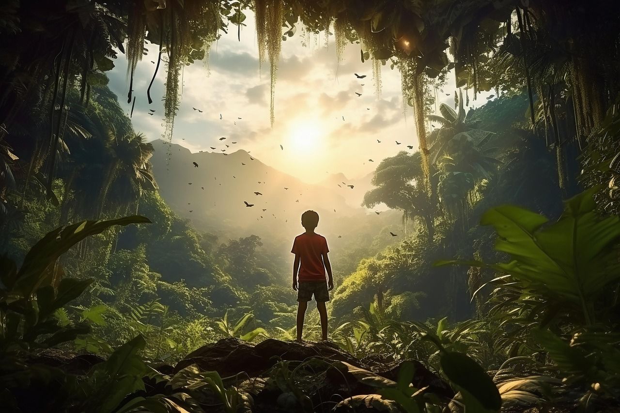 1280x853 Download Boy Status Nature. Royalty Free Stock Illustration Image