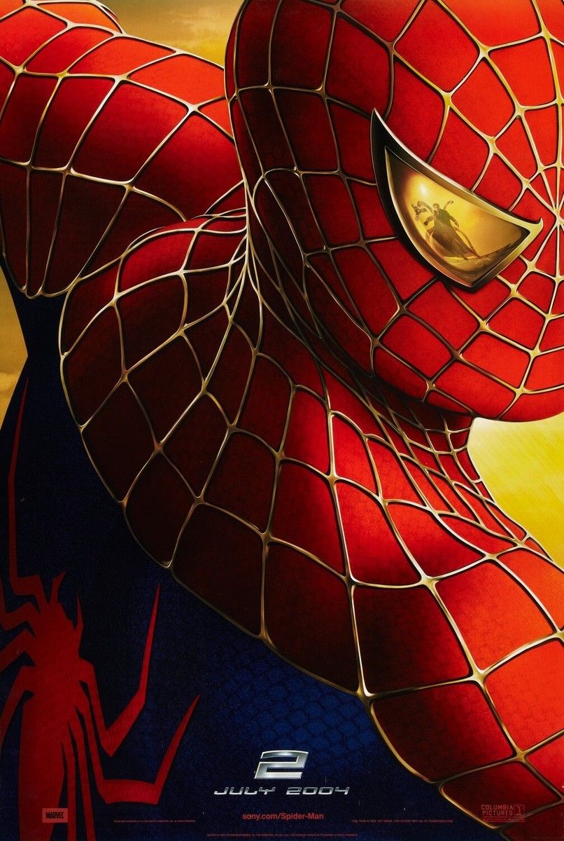 806x1200 Spiderman 2 original movie poster 27x40 Tobey Maguire, Kirsten Dunst Spider- man