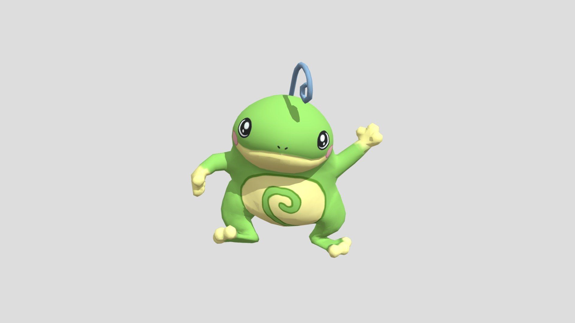 1920x1080 Politoed model by cheenzie [b2d1e9b]