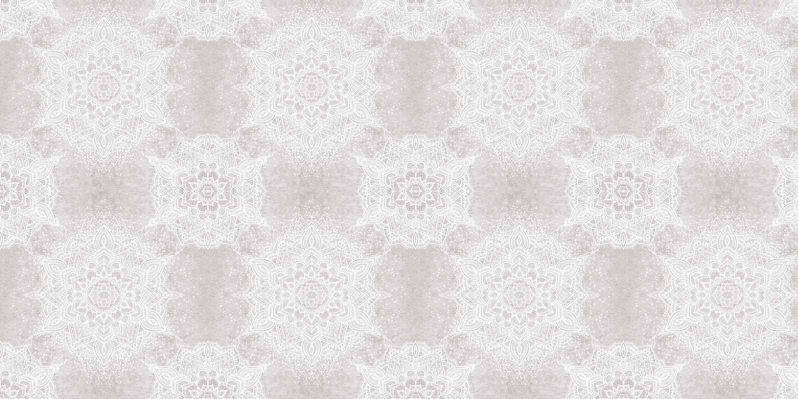 1600x800 Photo wallpaper vintage mandala_neutral greige
