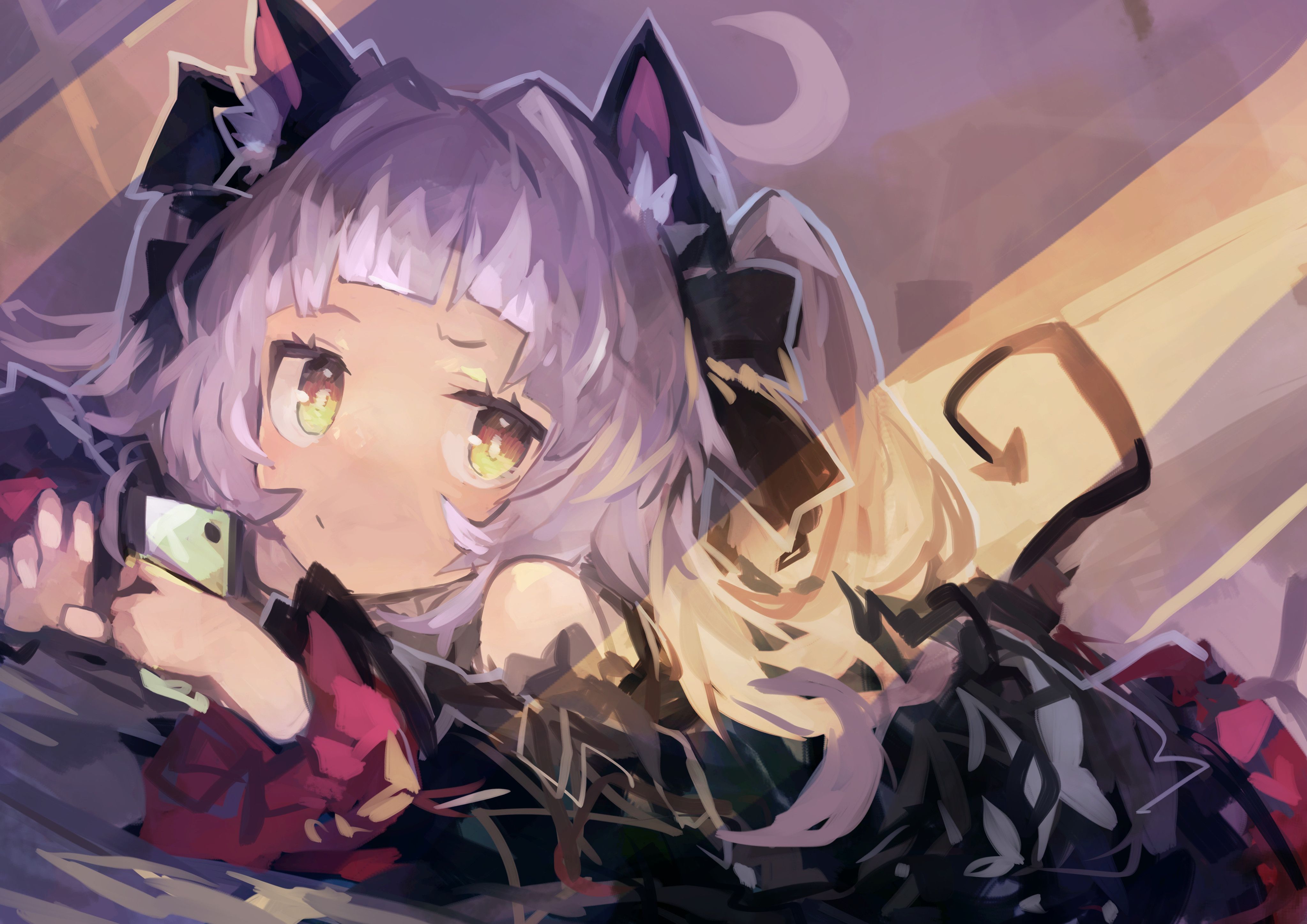 4093x2894 Download Shion Murasaki Anime Virtual Youtuber 4k Ultra HD Wallpaper by カーミンx2894