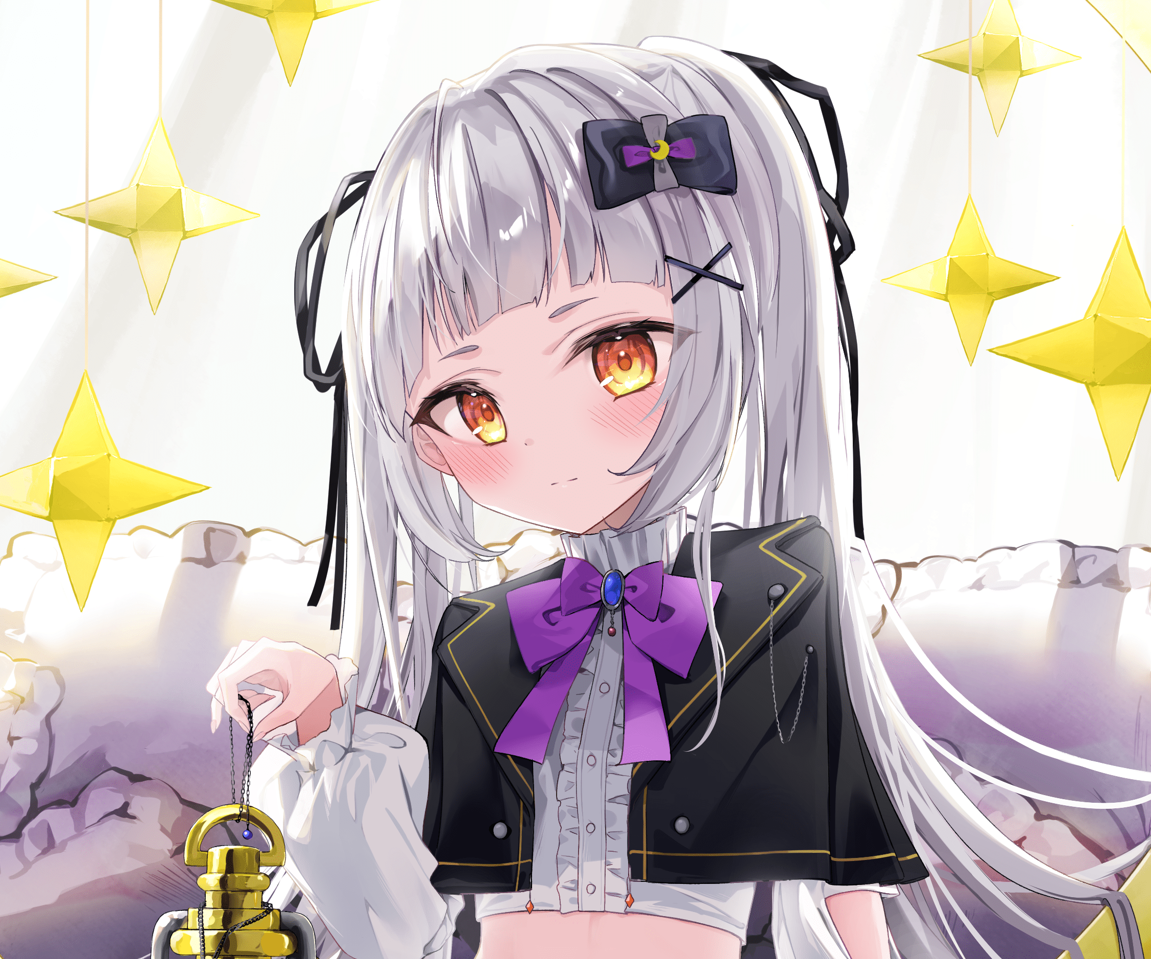 2254x1878 Download Hololive Murasaki Shion Anime Virtual Youtuber HD Wallpaper