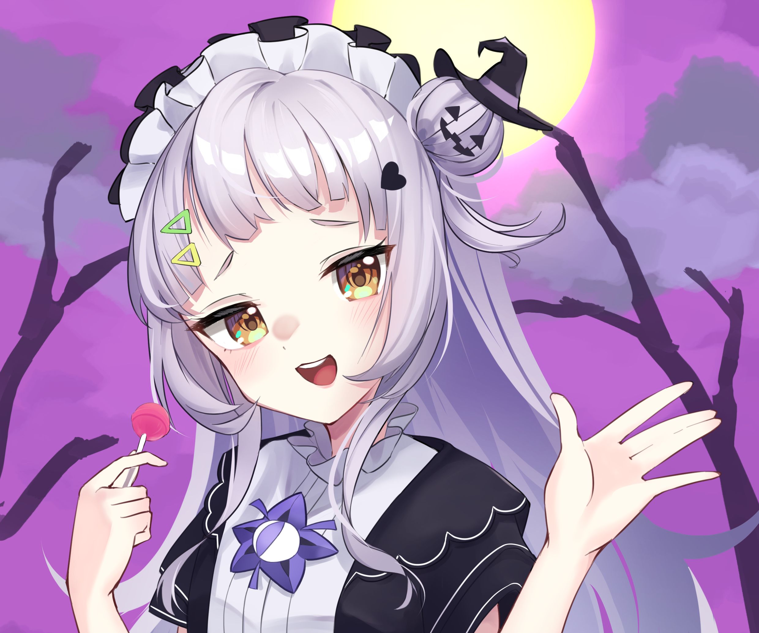 2480x2067 Desktop wallpaper: Murasaki Shion, Anime, Virtual Youtuber, Hololive 4K free download for PC. 1049917