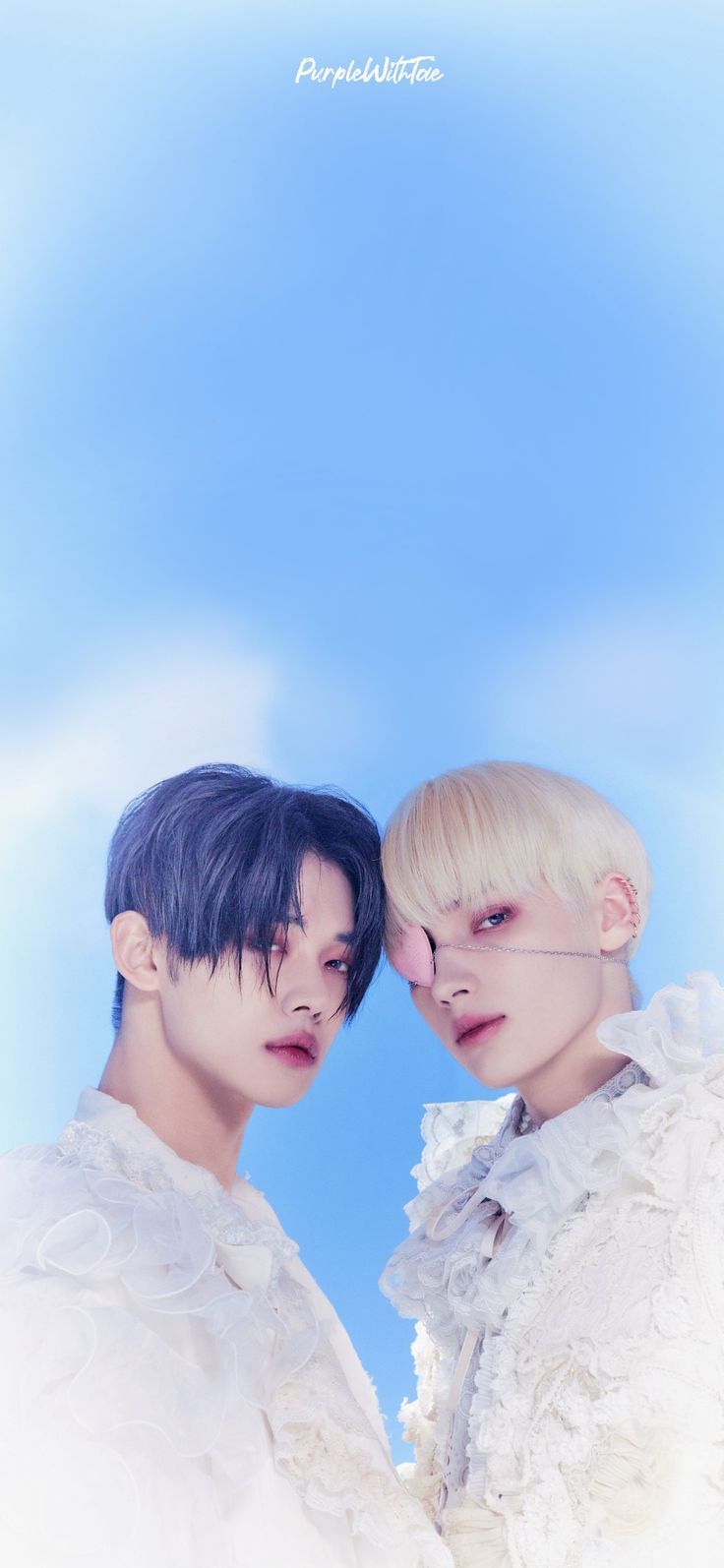736x1594 Yeonjun ; HueningKai Blue Wallpaper. TXT The chaos Chapter