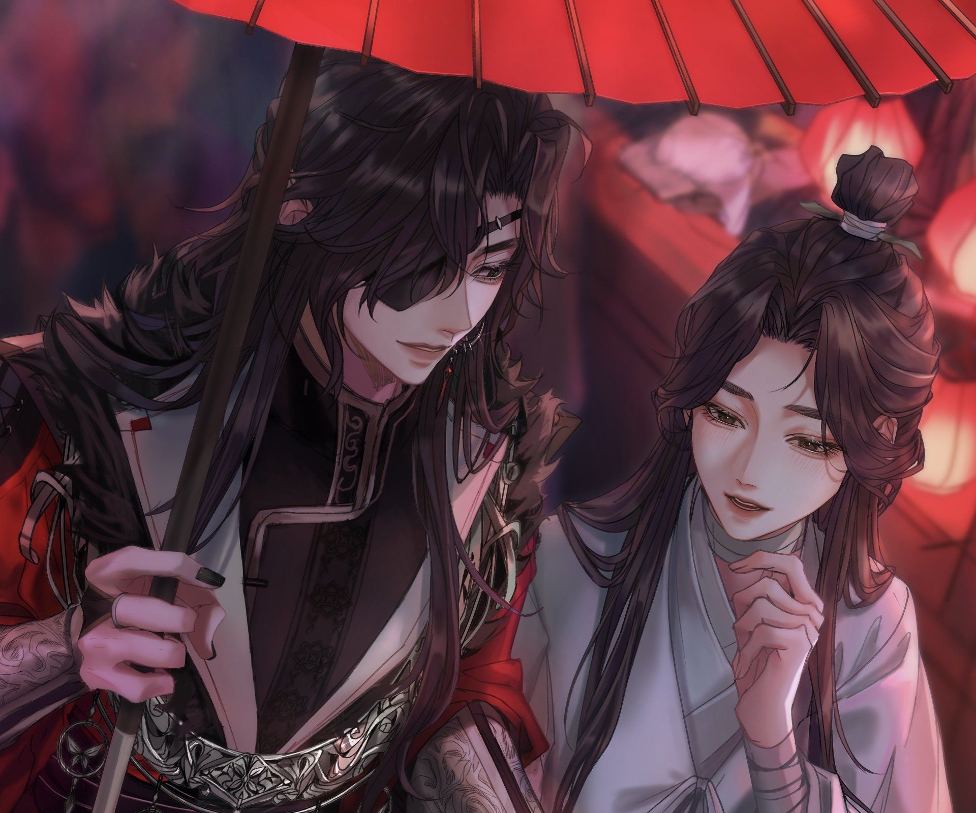 1920x1600 Tian Guan Ci Fu HD: Xie Lian & Hua Cheng Anime Elegance Wallpaper
