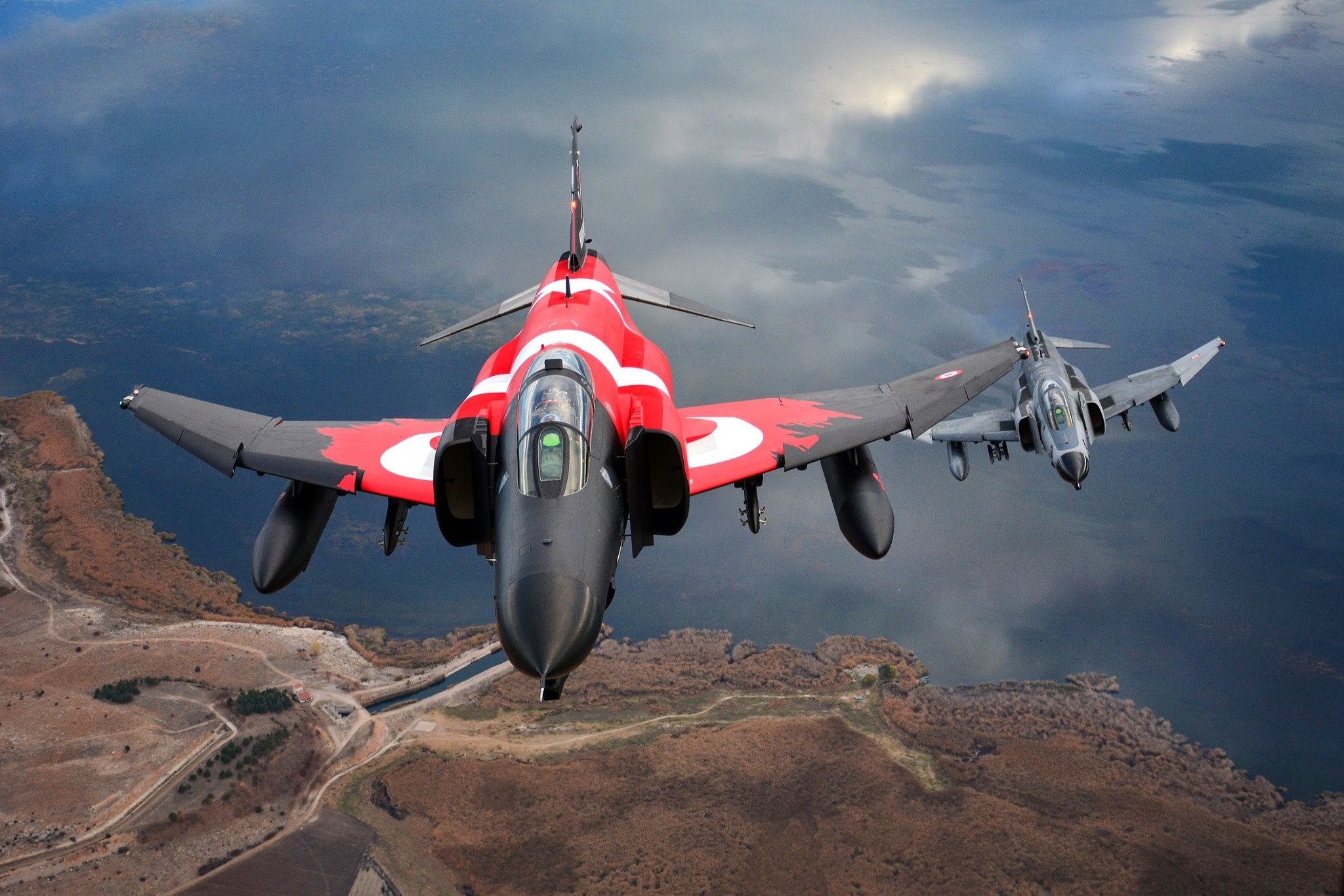 2048x1366 Wallpaper McDonnell Douglas F 4 Phantom II, Turkish Air Force, 50.year For Mobile And Desktop, Section авиация, Resolution 2048x1366