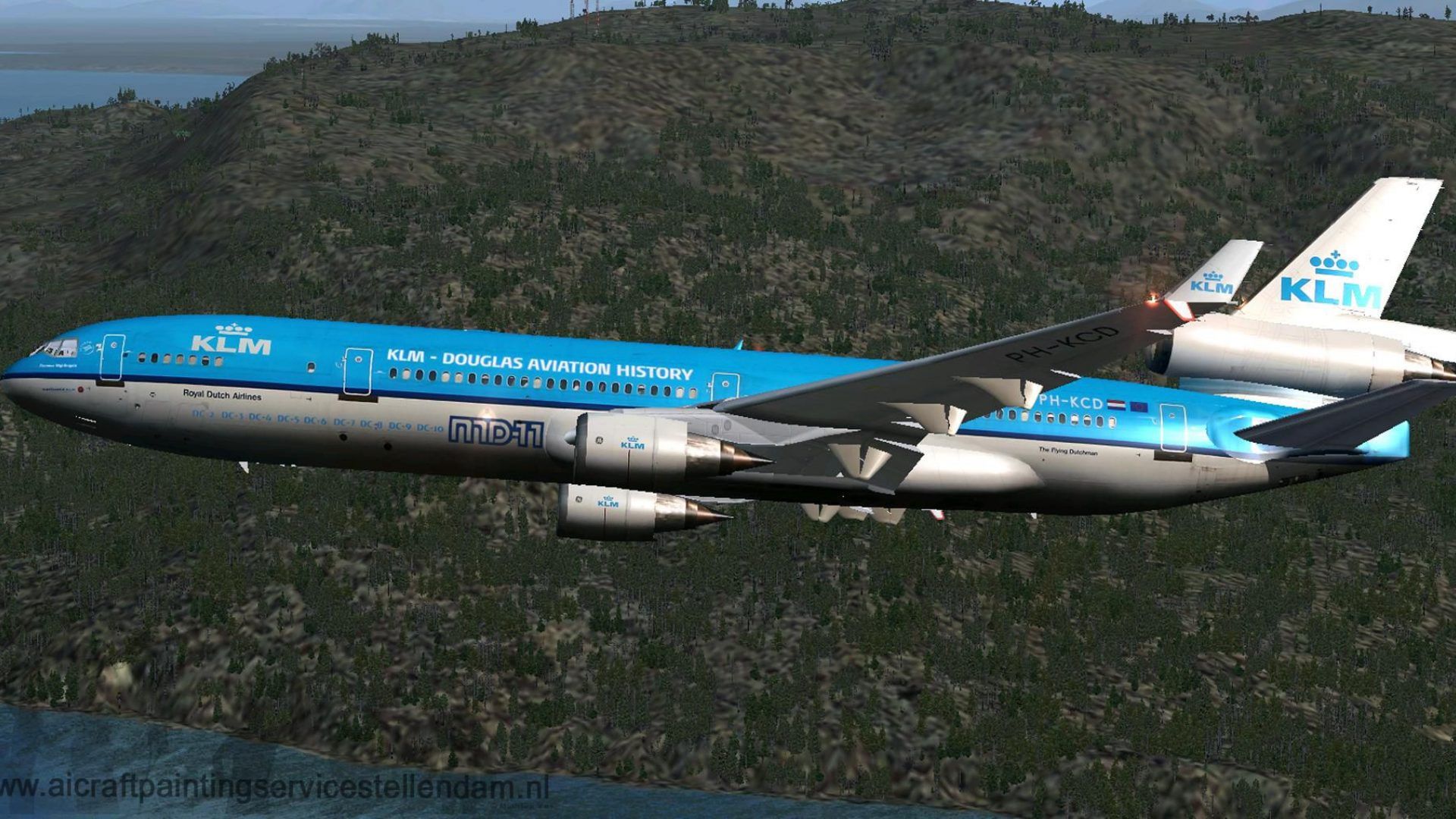 1920x1080 KLM McDonnell Douglas MD 11 With Farewell Titles