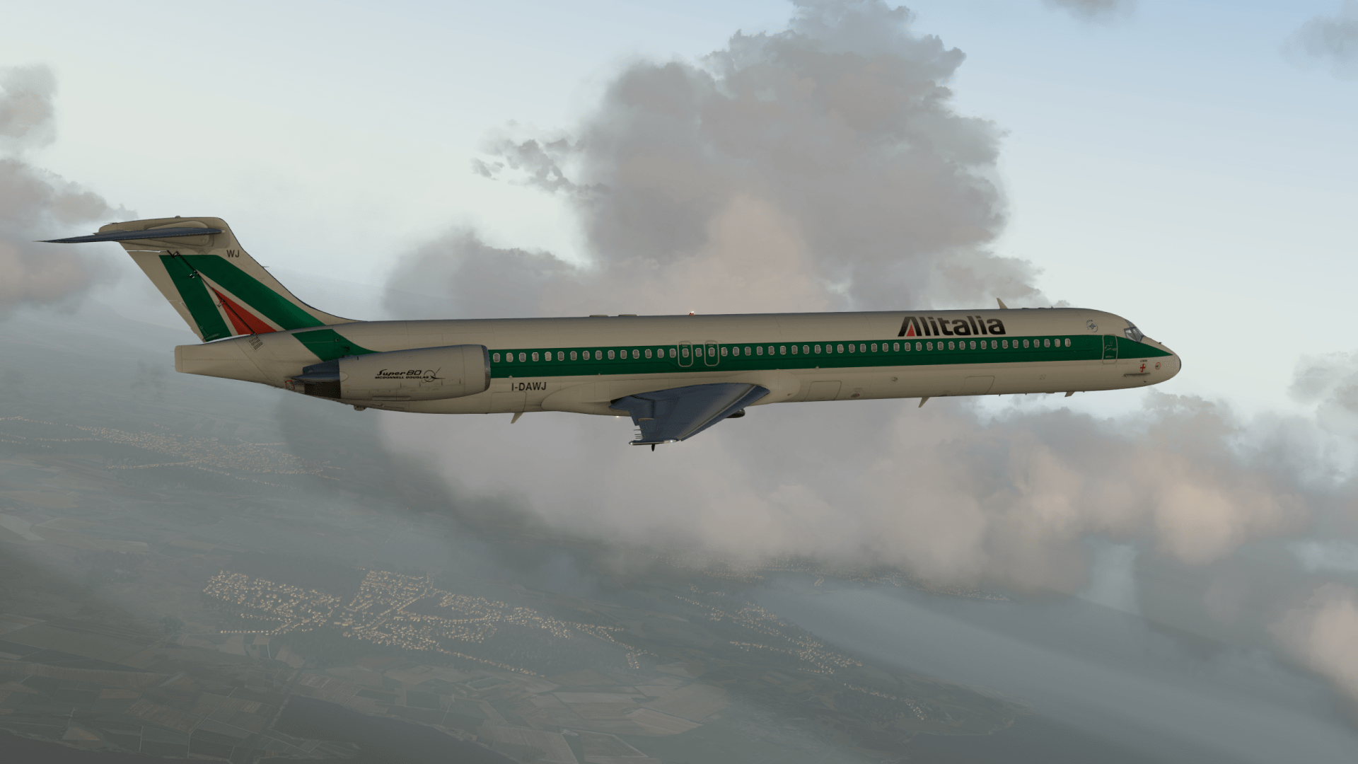 1920x1080 McDonnell Douglas Alitalia Jet Soars In X Plane 11 HD Wallpaperx1440