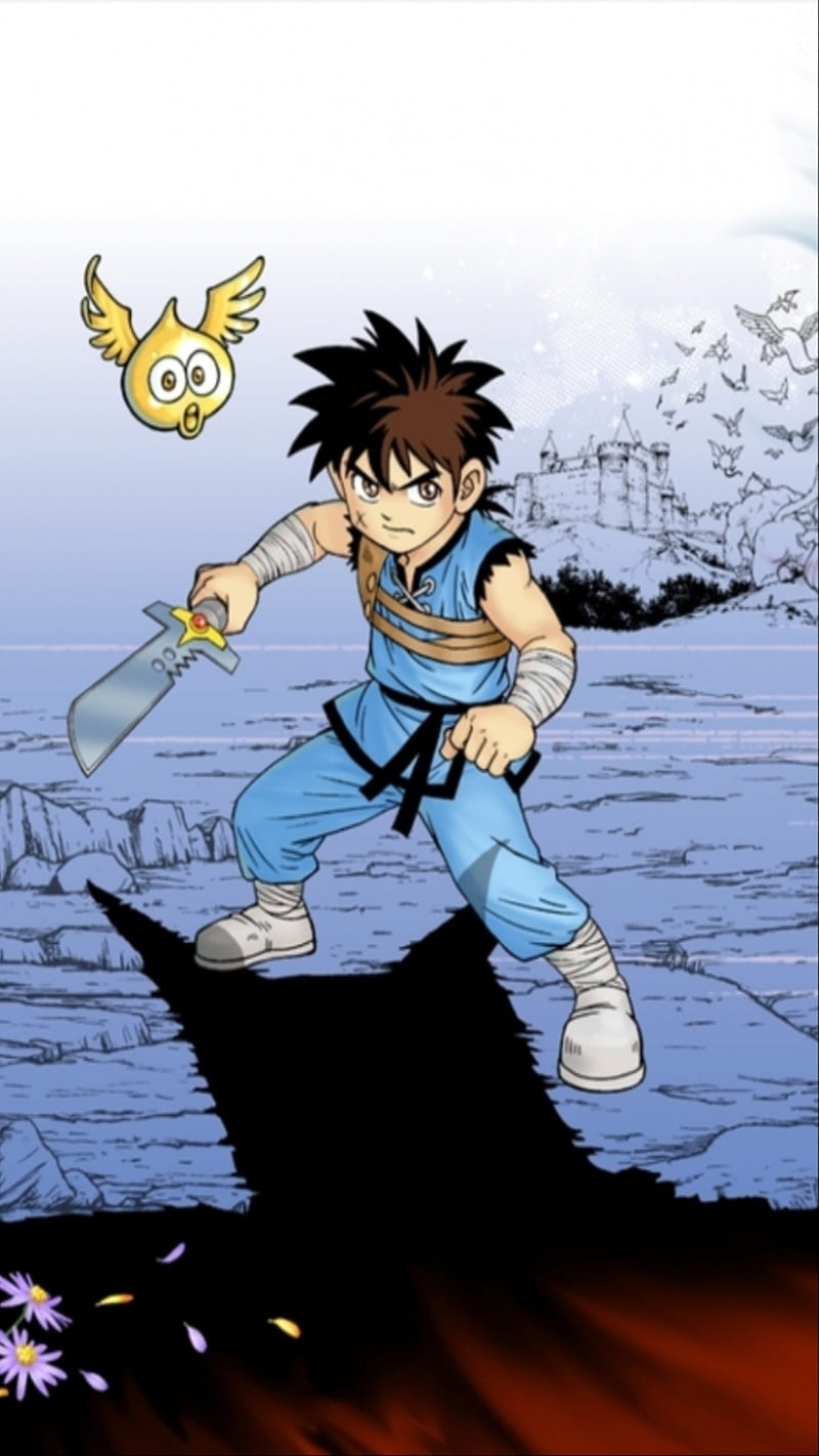 800x1422 Dai, dragon quest, hero, magic, manga, HD phone wallpaper