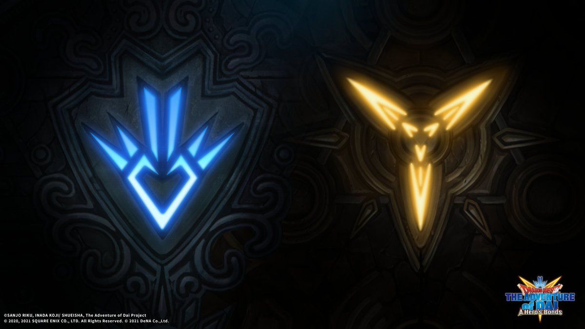 1200x675 Check out this DRAGON QUEST The Adventure of Dai: A Hero's Bonds original wallpaper! It shows the Dragon Crest, the symbol of the Dragon Knight, and the Bonding Crest, which has an