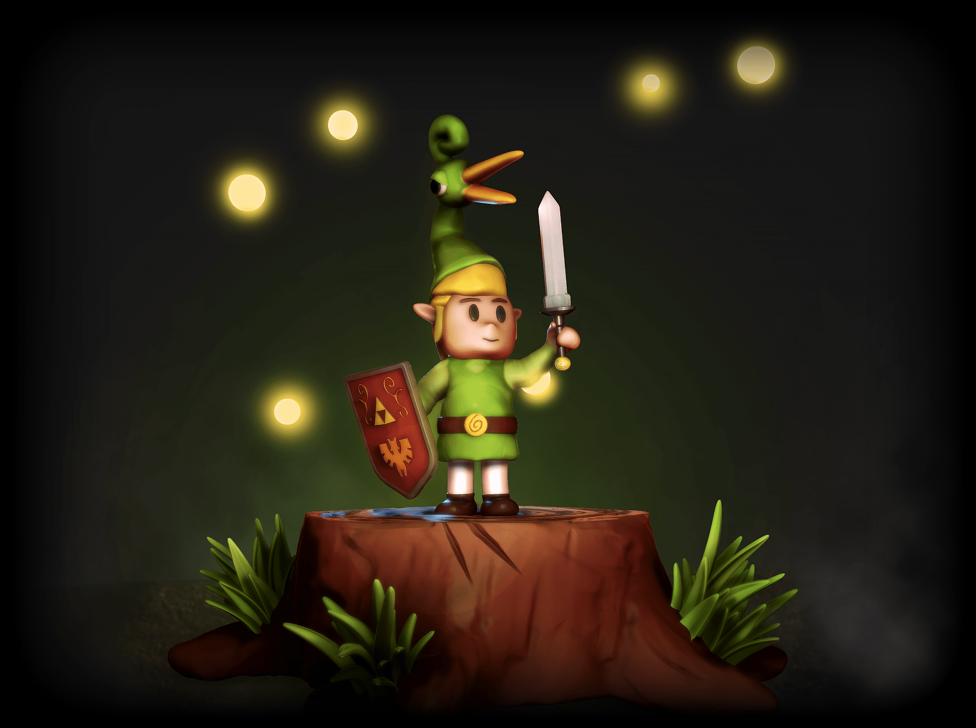 1920x1433 The Legend of Zelda: The Minish Cap Fan art