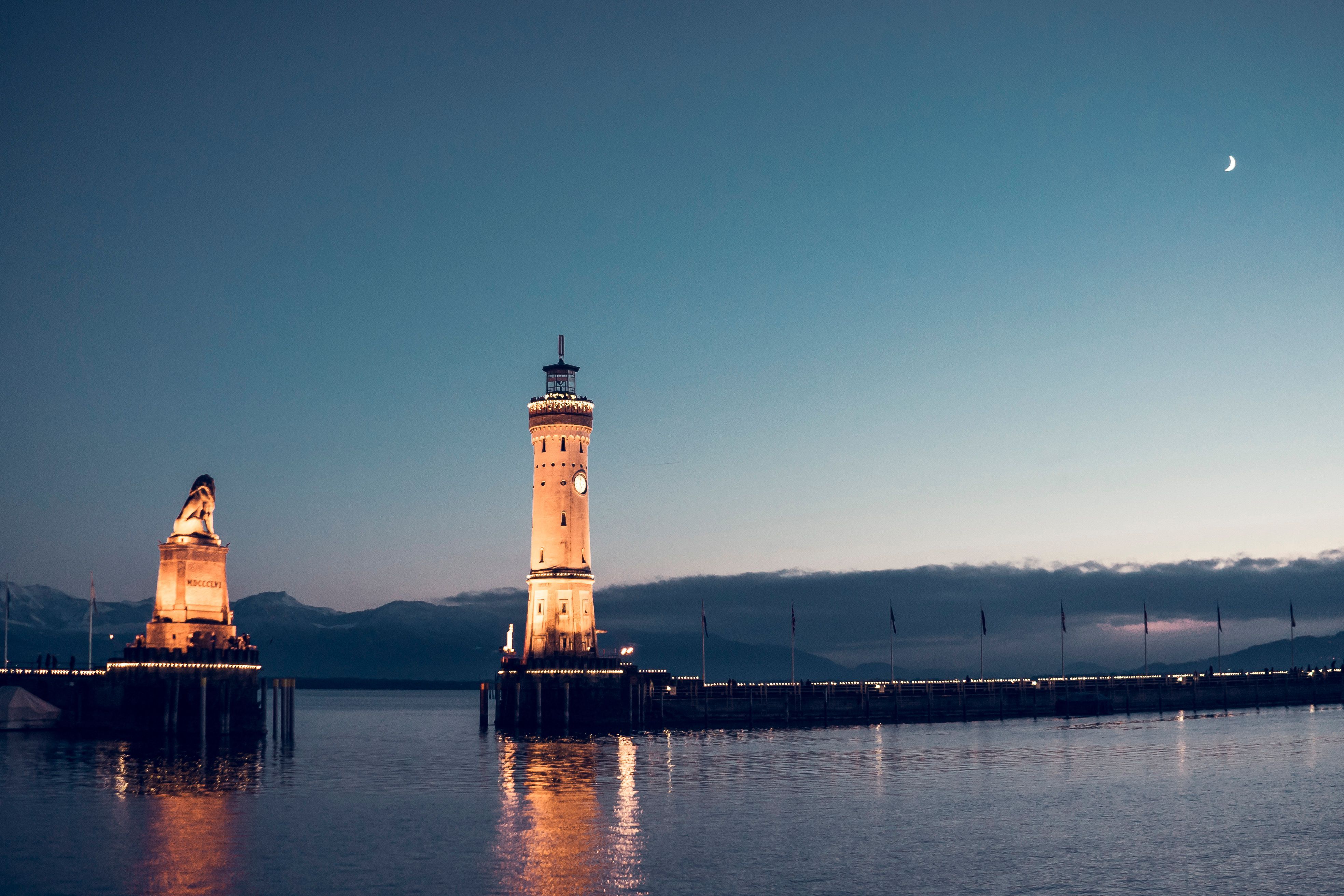 3936x2624 The Lindau Lighthouse in Lake Constance Lindau Germany · Free