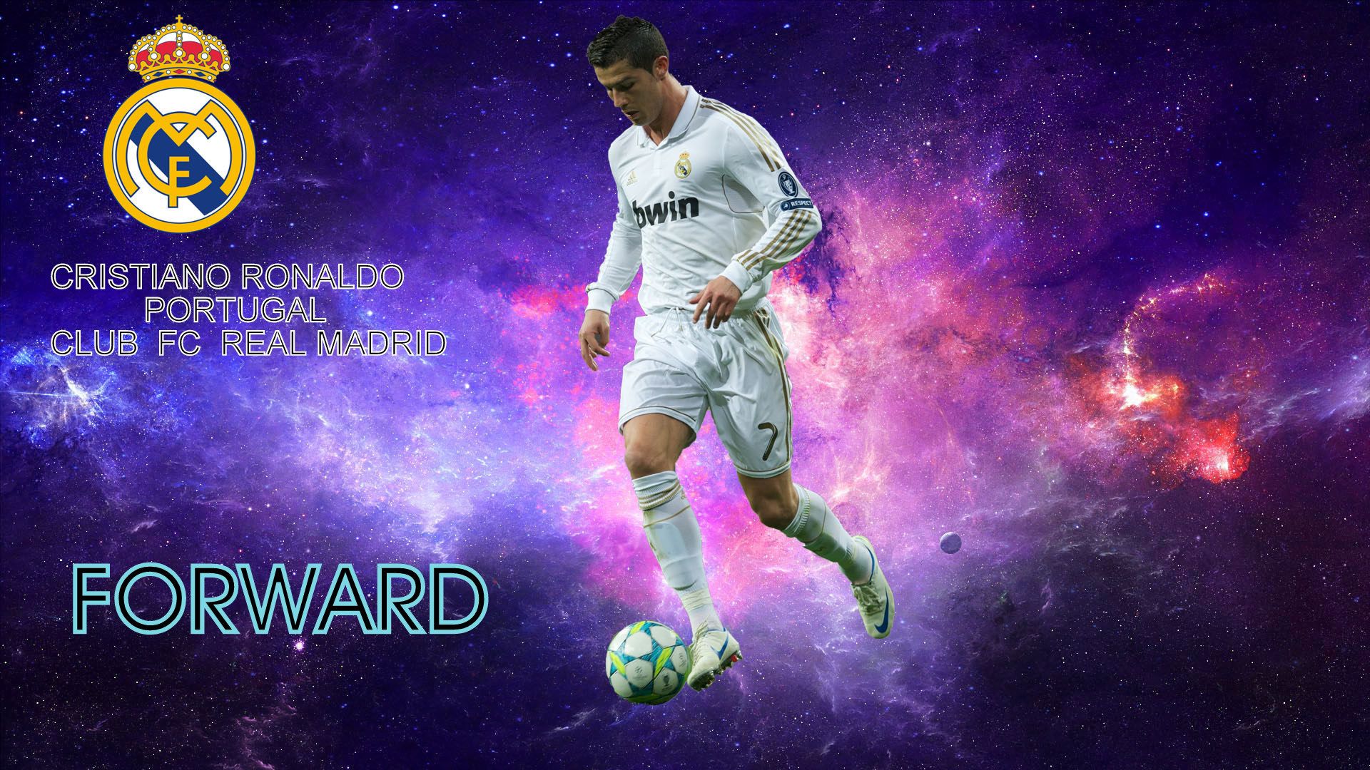1920x1080 Wallpaper Cristiano Ronaldo, forward, Real Madrid, Portugal for mobile and desktop, section спорт, resolution 1920x1080