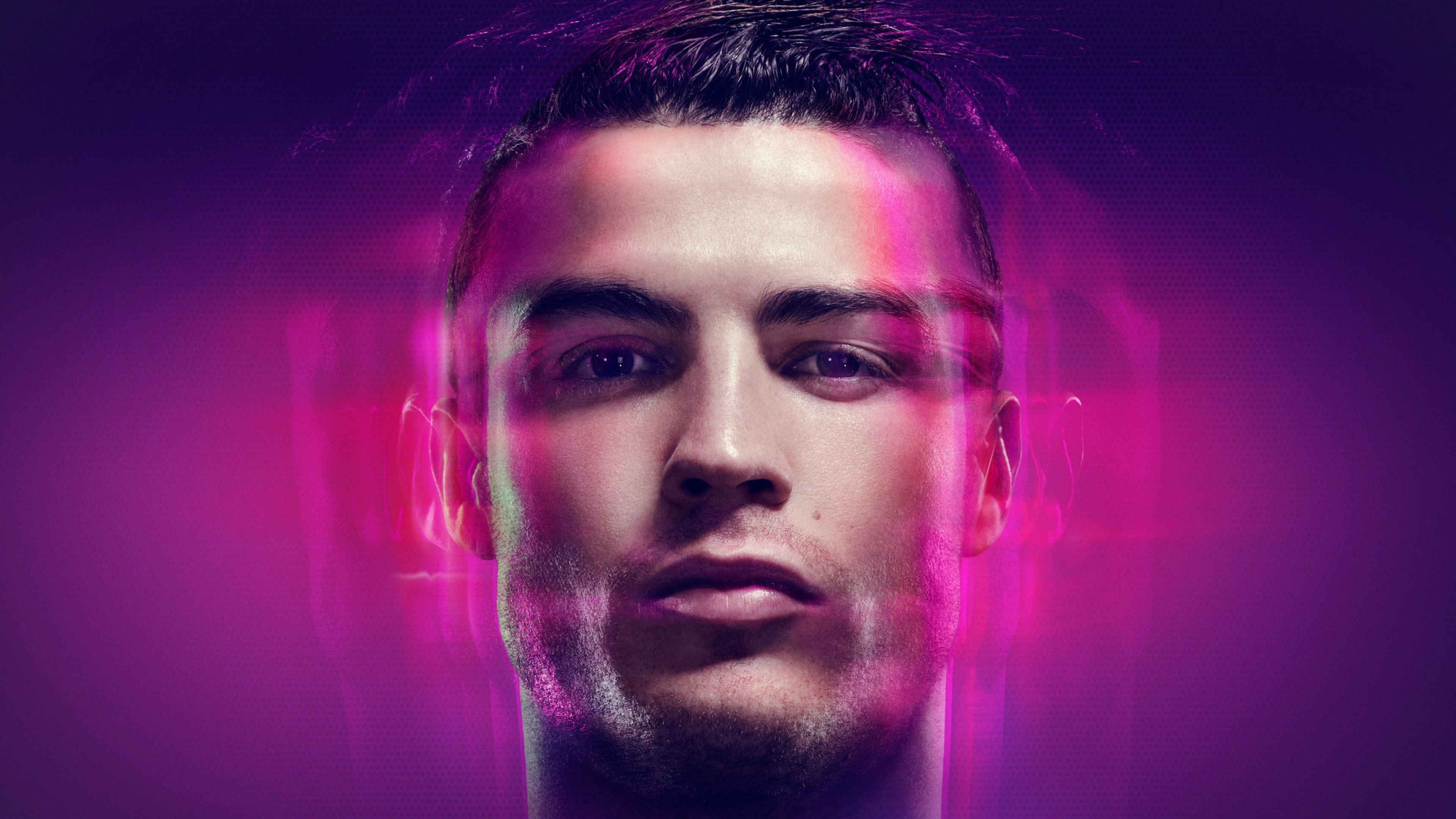 3840x2160 Cristiano Ronaldo Wallpaper 4K, Neon, Portuguese footballer