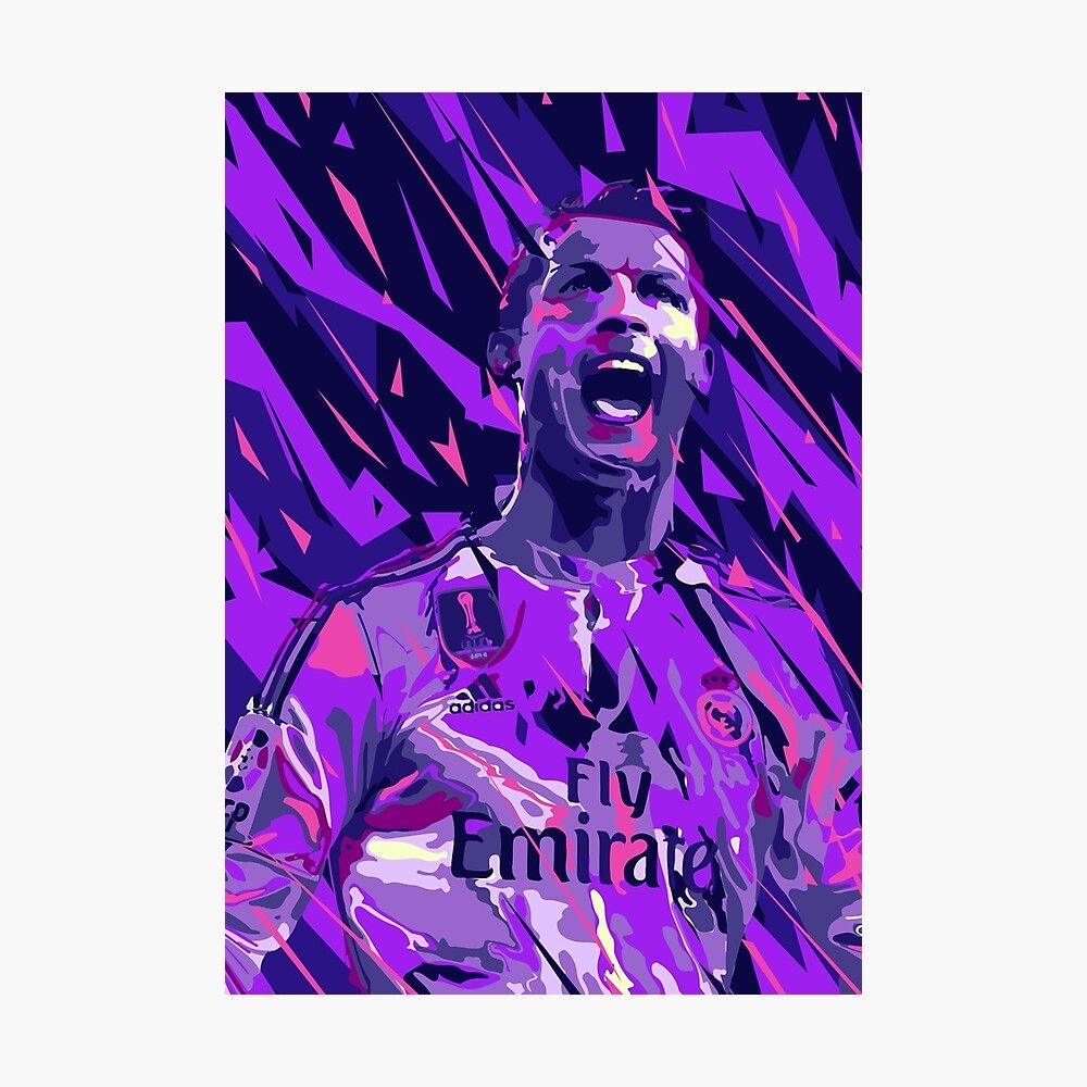 1000x1000 Cristiano Ronaldo Abstract Poster