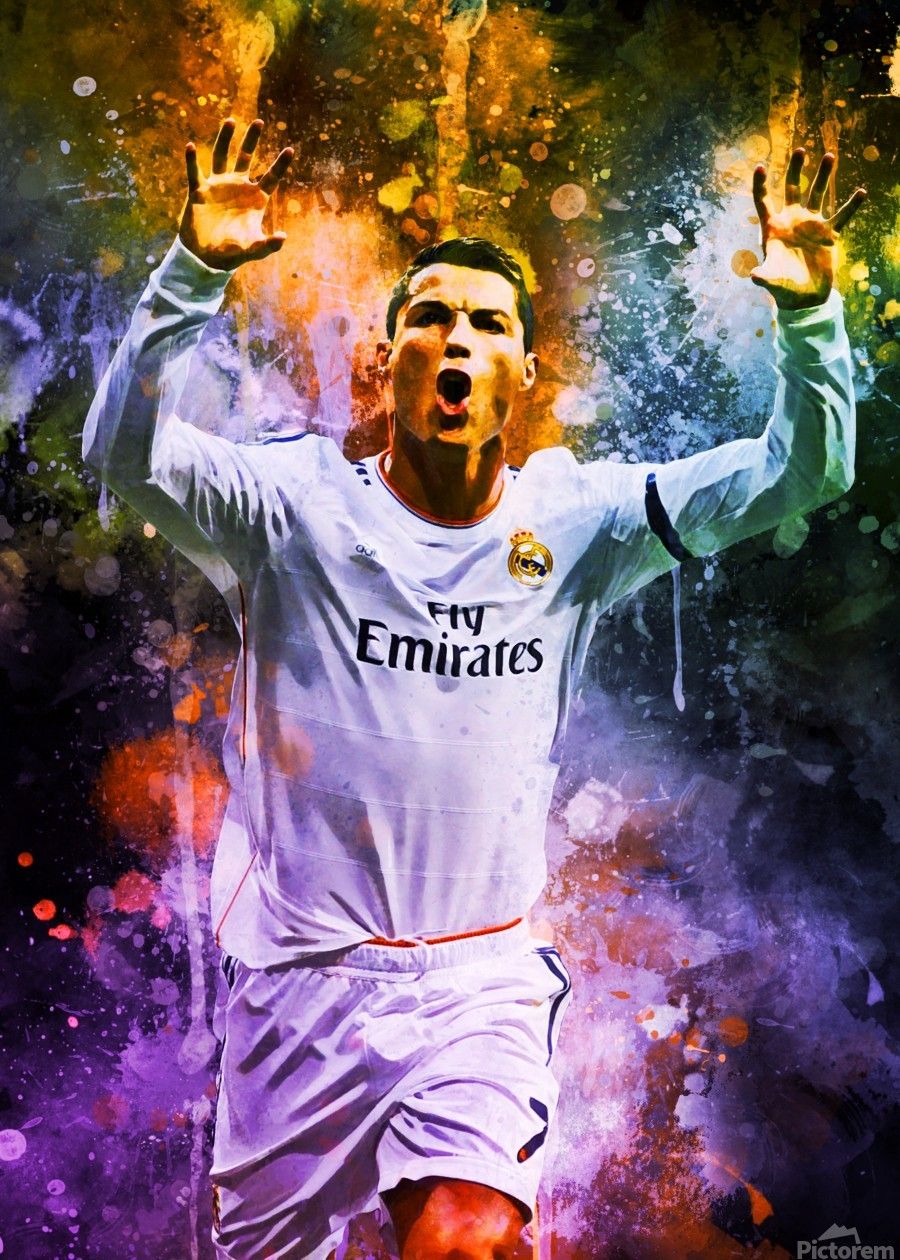 900x1260 Cristiano Ronaldo by Coolbits Artworks Wall Art
