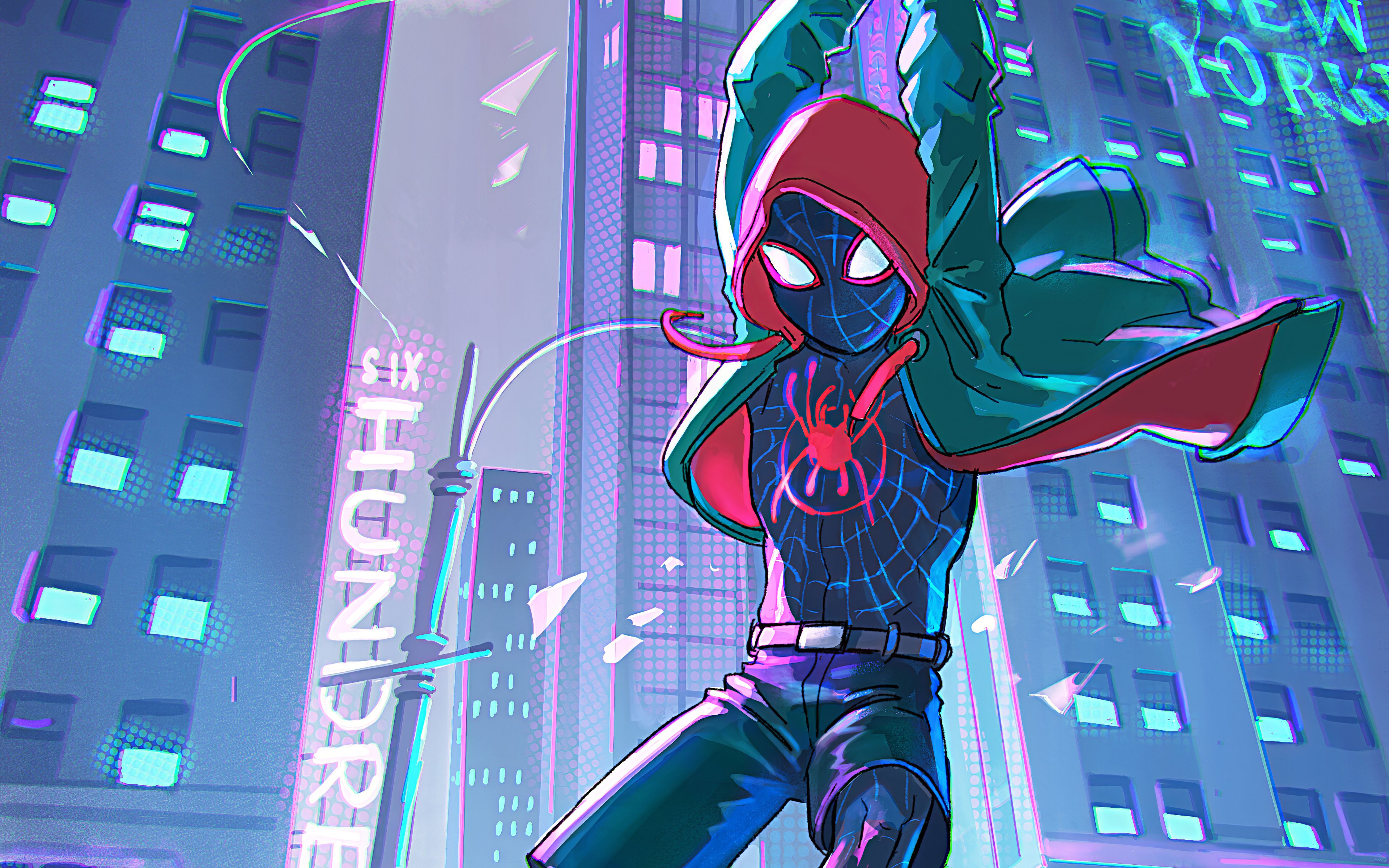 3840x2400 Spiderman Into The Spider Verse 4k 2019 Wallpaper, HD Superheroes Wallpaper, 4k Wallpaper, Image, Background, Photos and Picture