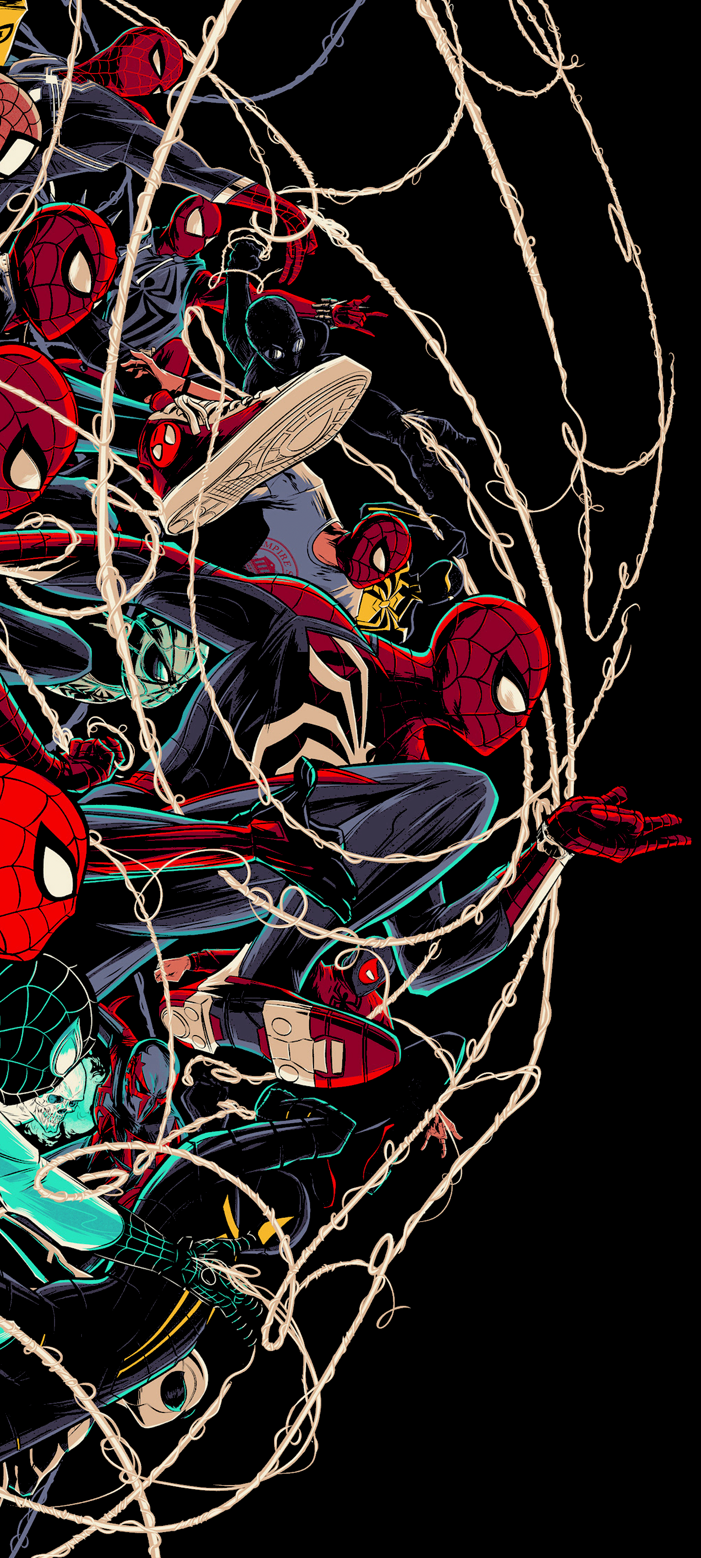 1440x3200 Wallpaper Cesar Moreno Spiderman, Spider Man, Marvels Spider Man Miles Morales, Poster, Art, Background Free Image