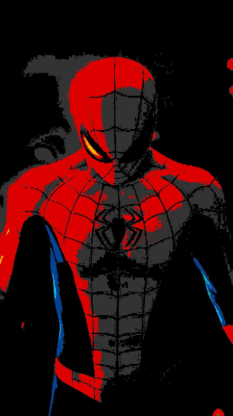 800x1424 Spider Man Portrait, 8bit, Spider Man Ps HD Phone Wallpaper