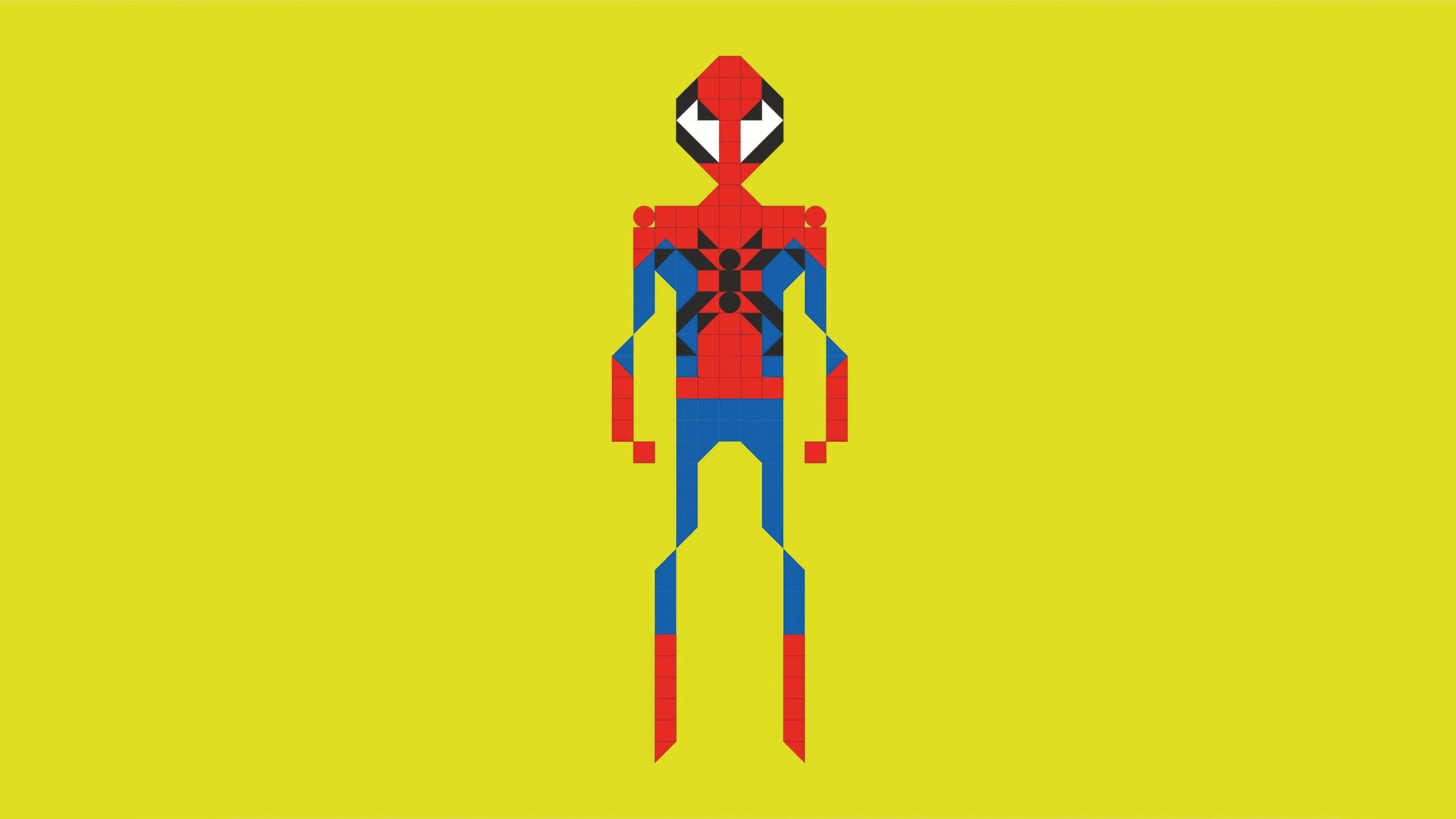 5120x2880 Spider Man Pixel Art 5k Wallpaper, HD Superheroes Wallpaper, 4k Wallpaper , Image, Background, Photos and Picture