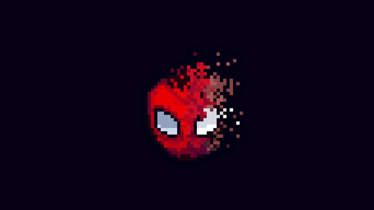 1280x720 Spiderman (Infinity War) Pixel Art Timelapse