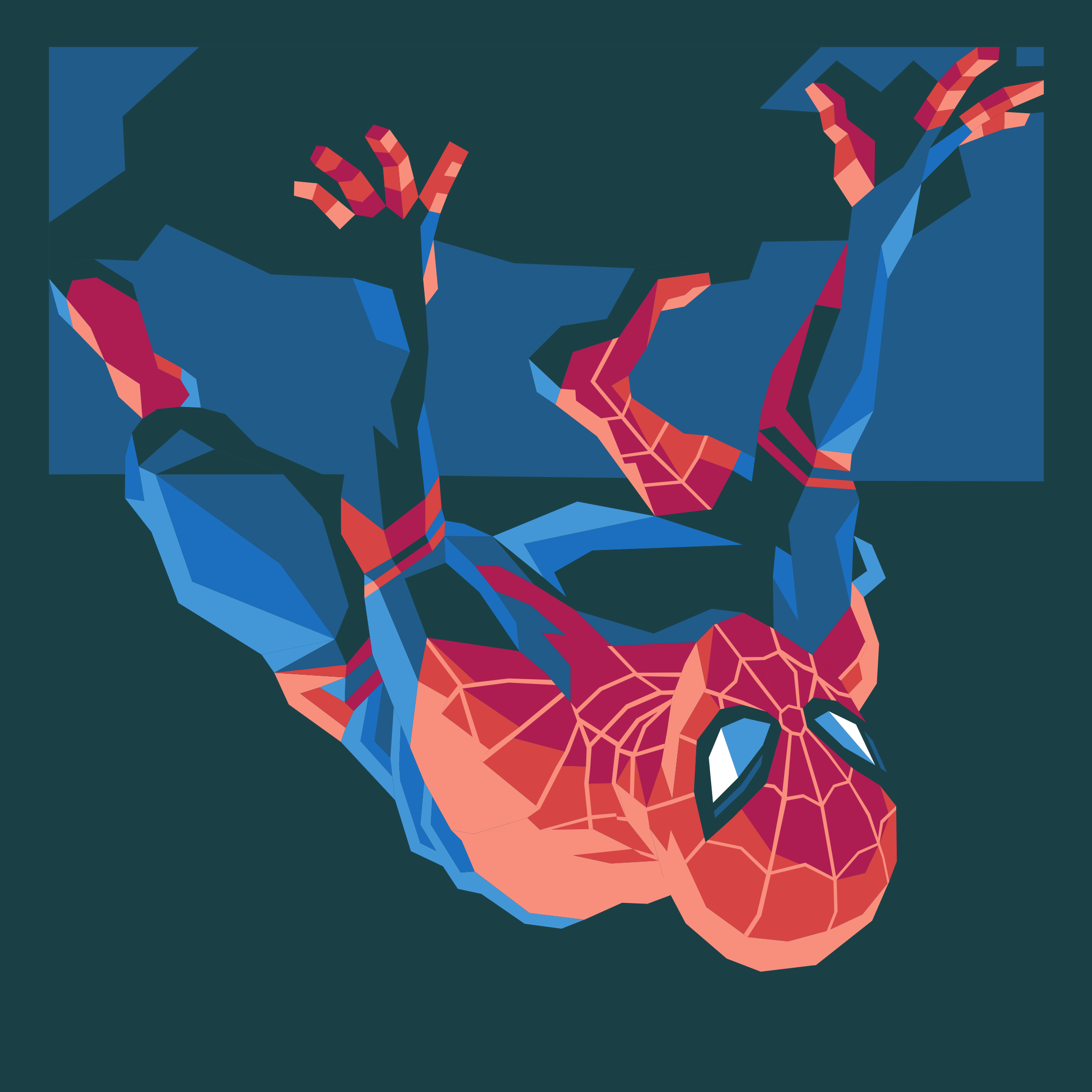 2248x2248 Spiderman Vector Wallpaper