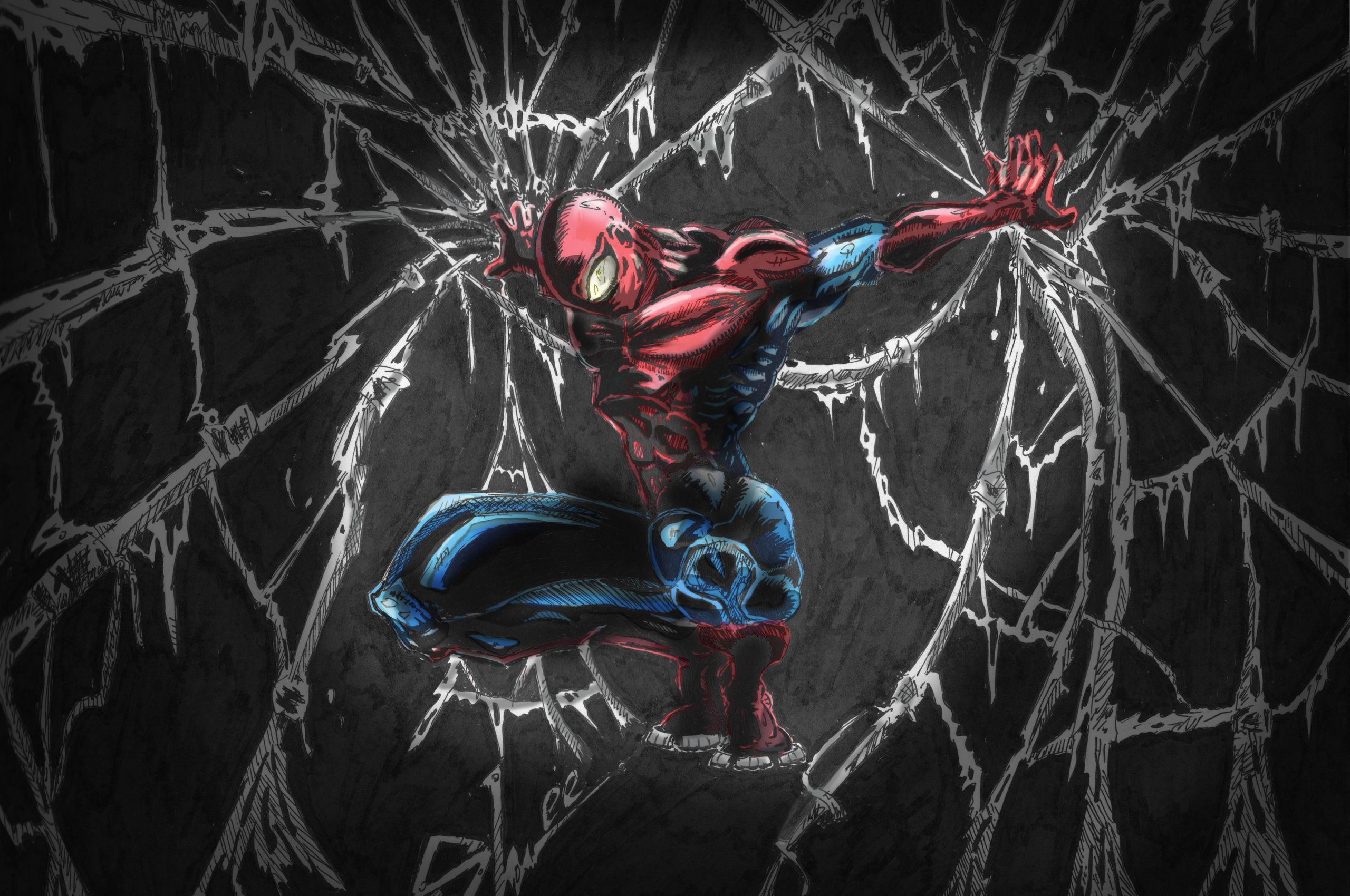 2560x1700 Spiderman Comic Art Chromebook Pixel , HD 4k Wallpaper, Image, Background, Photos and Picture