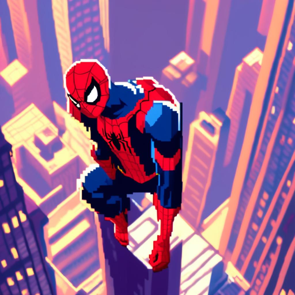 1024x1024 Spiderman vs The Big Apple