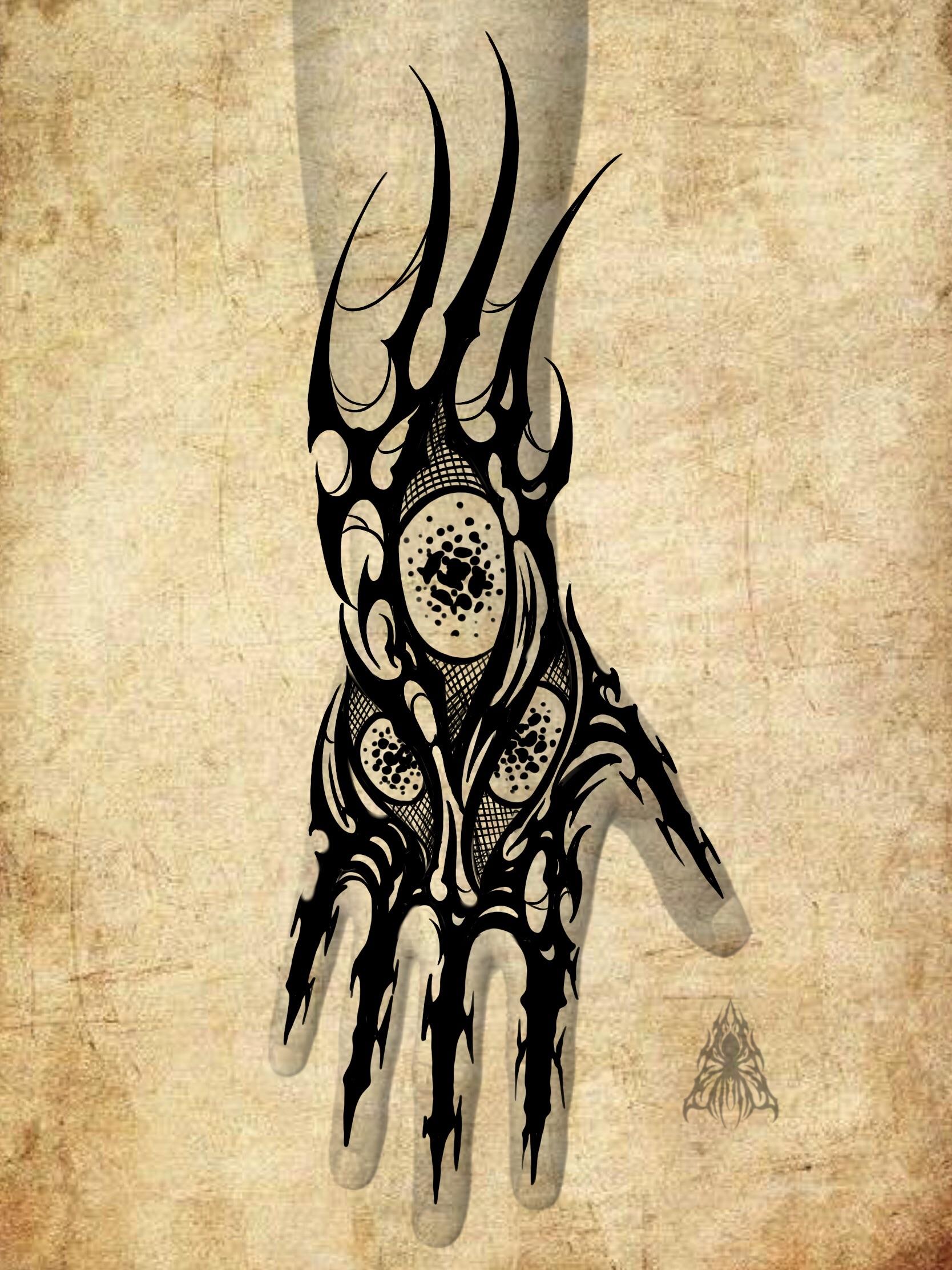 1668x2224 Abstract Blackwork Flash by Kevin Daniels (Austin, Texas)