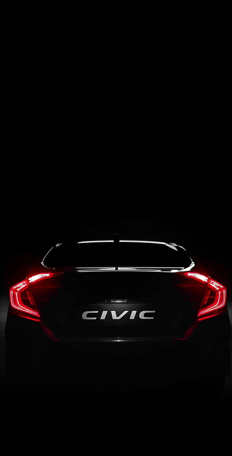 800x1567 Honda civic backside, black, car, carros, colours, game, games, gaming, wild, HD phone wallpaper