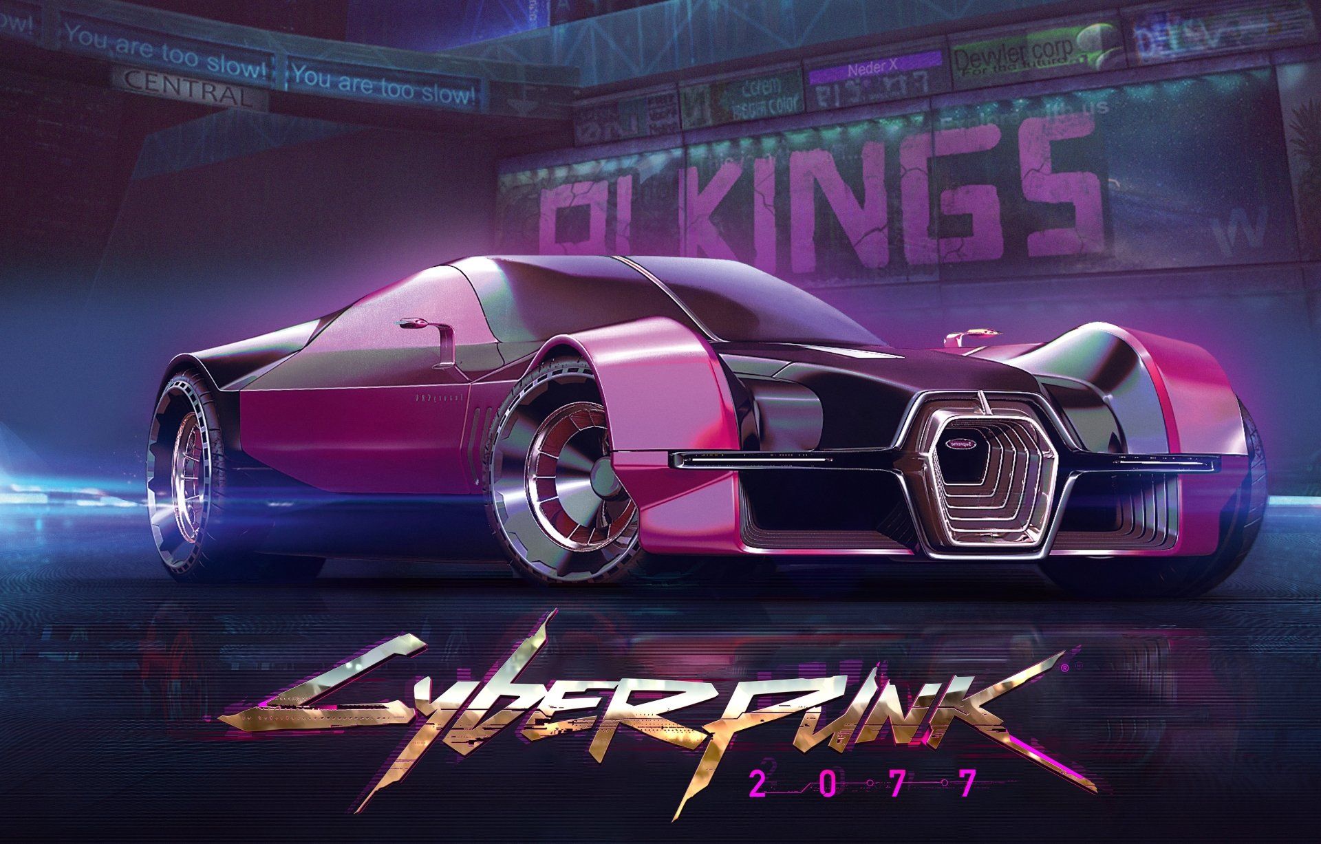 1920x1227 Cyberpunk 2077 Ultra HD Ride: Futuristic Car in Neon Cityscapex3020
