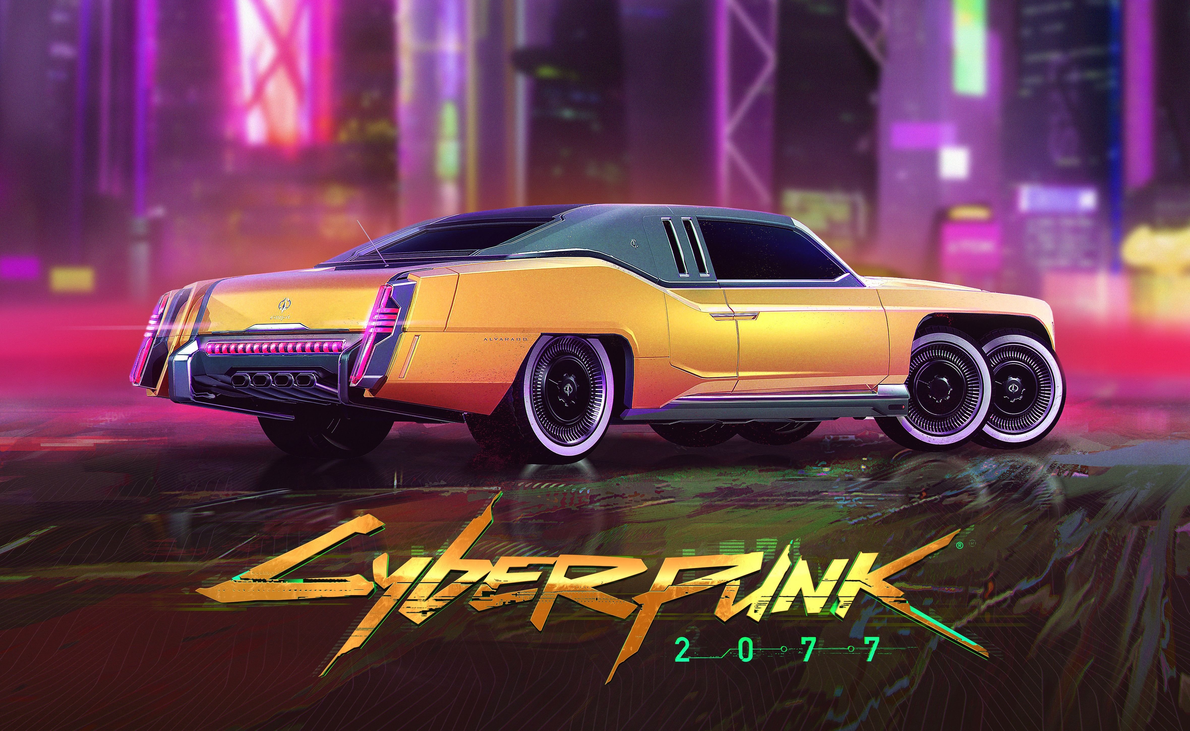 4720x2900 Cyberpunk 2077 Ultra HD Car Wallpaper