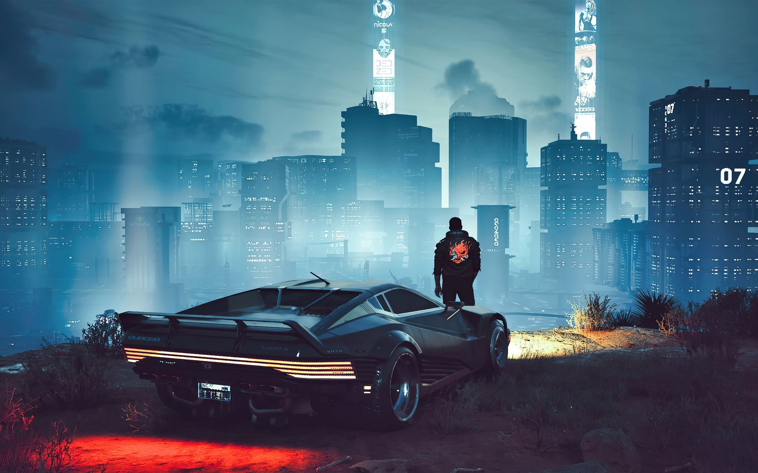 2560x1600 cyberpunk 2077 samurai character 5k MacBook Air Wallpaper Download