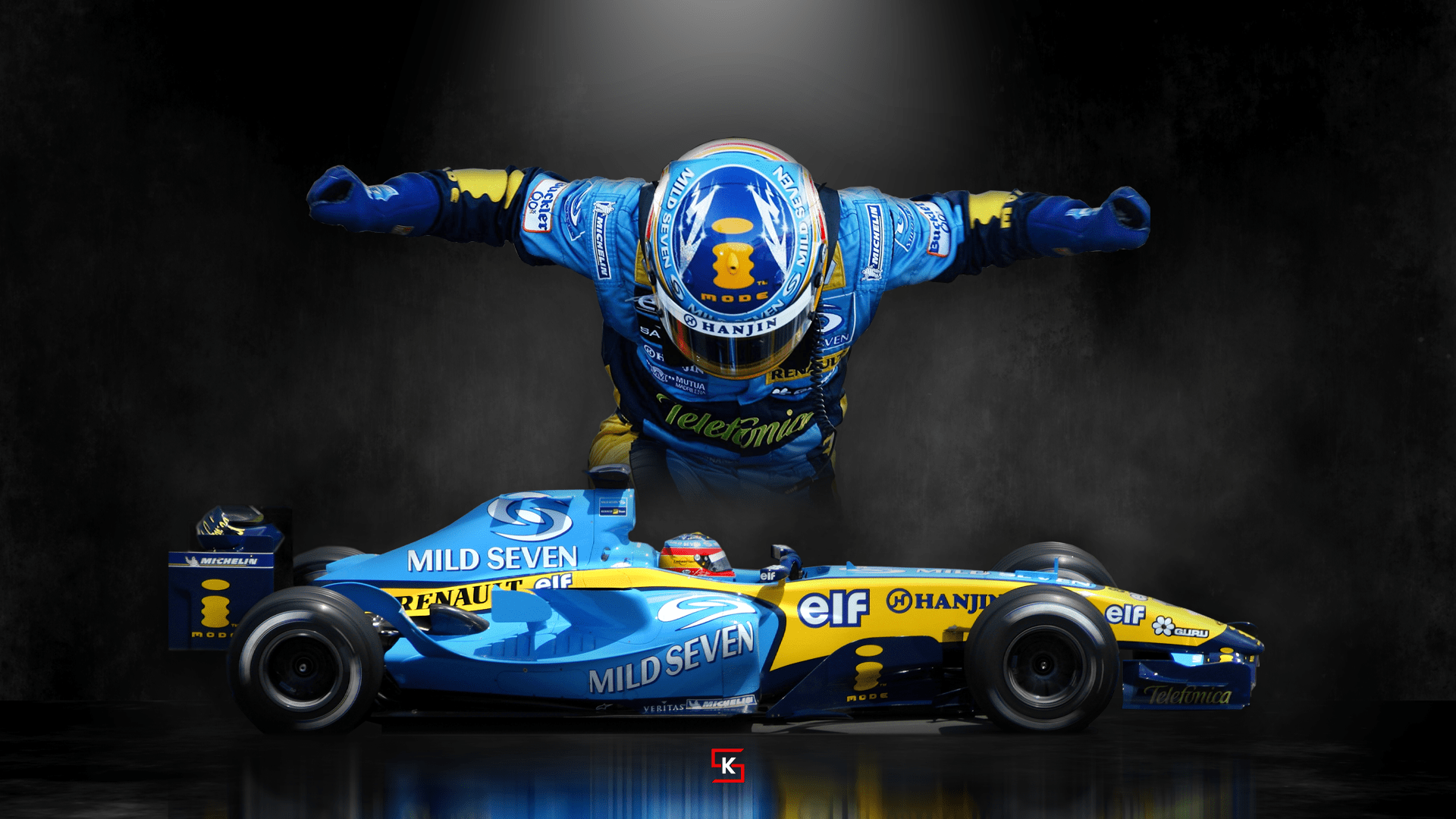 1920x1080 Fernando Alonso PC Wallpaper (Renault Era)