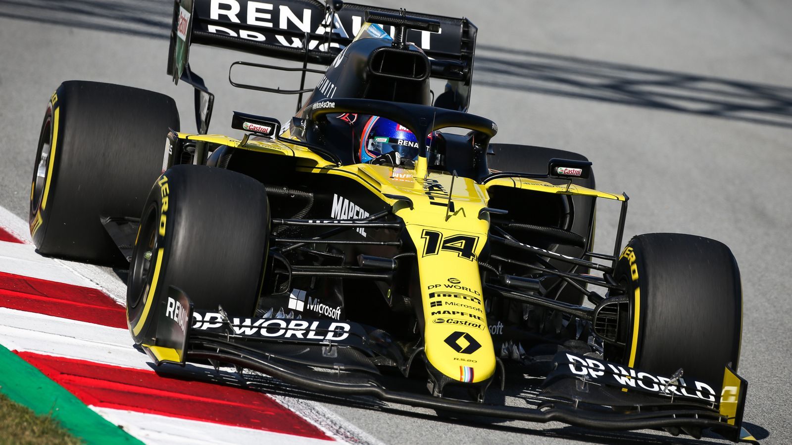 1600x900 Fernando Alonso drives Renault's F1 2020 car for the first time