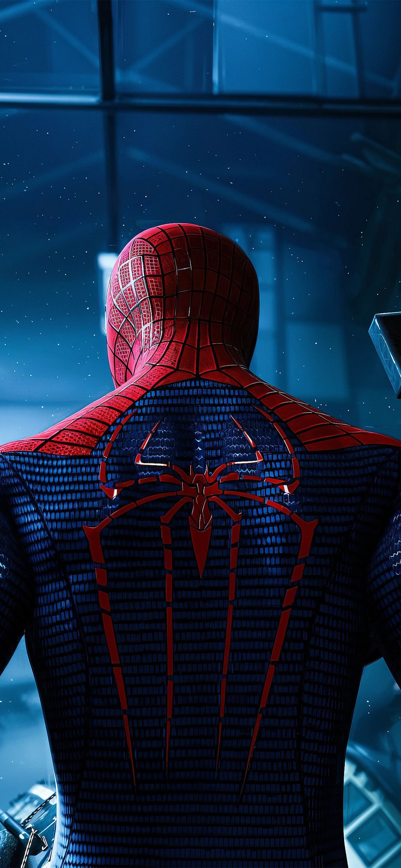 1326x2868 The Amazing Spider Man Back Suit Wallpaper