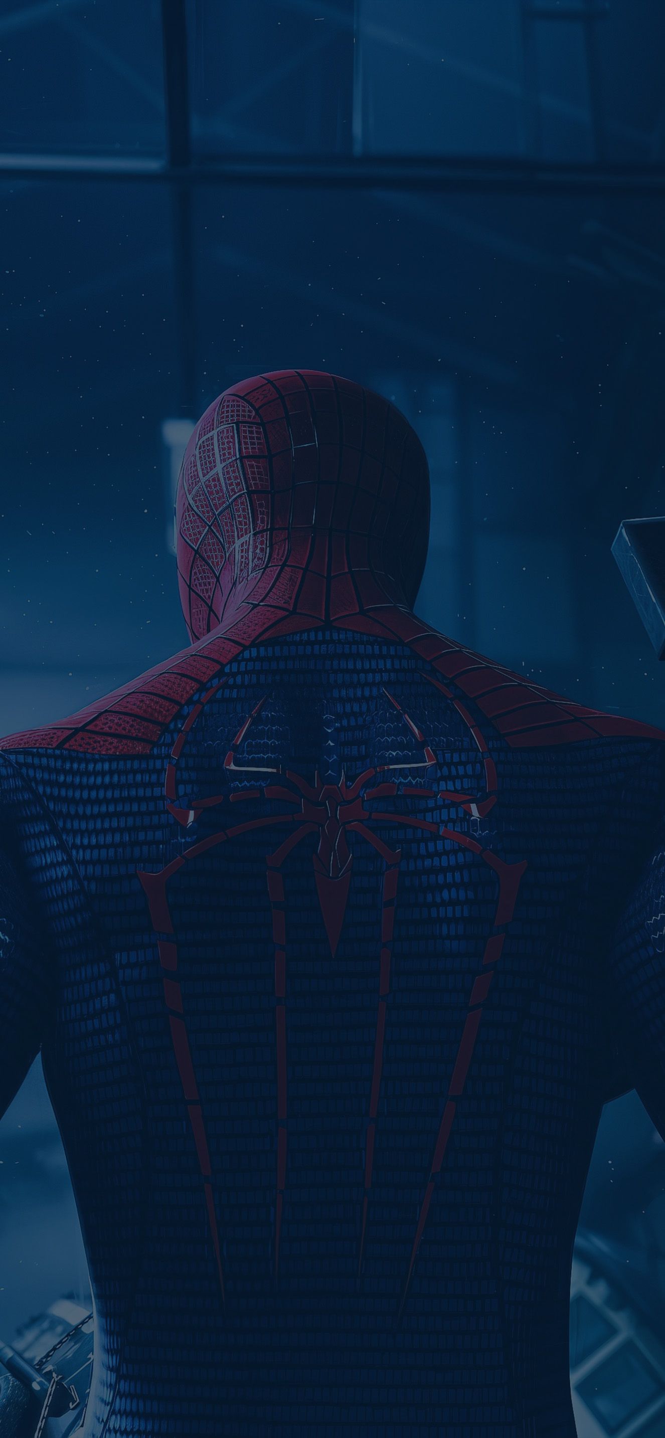 1326x2868 The Amazing Spider Man Back Suit Wallpaper
