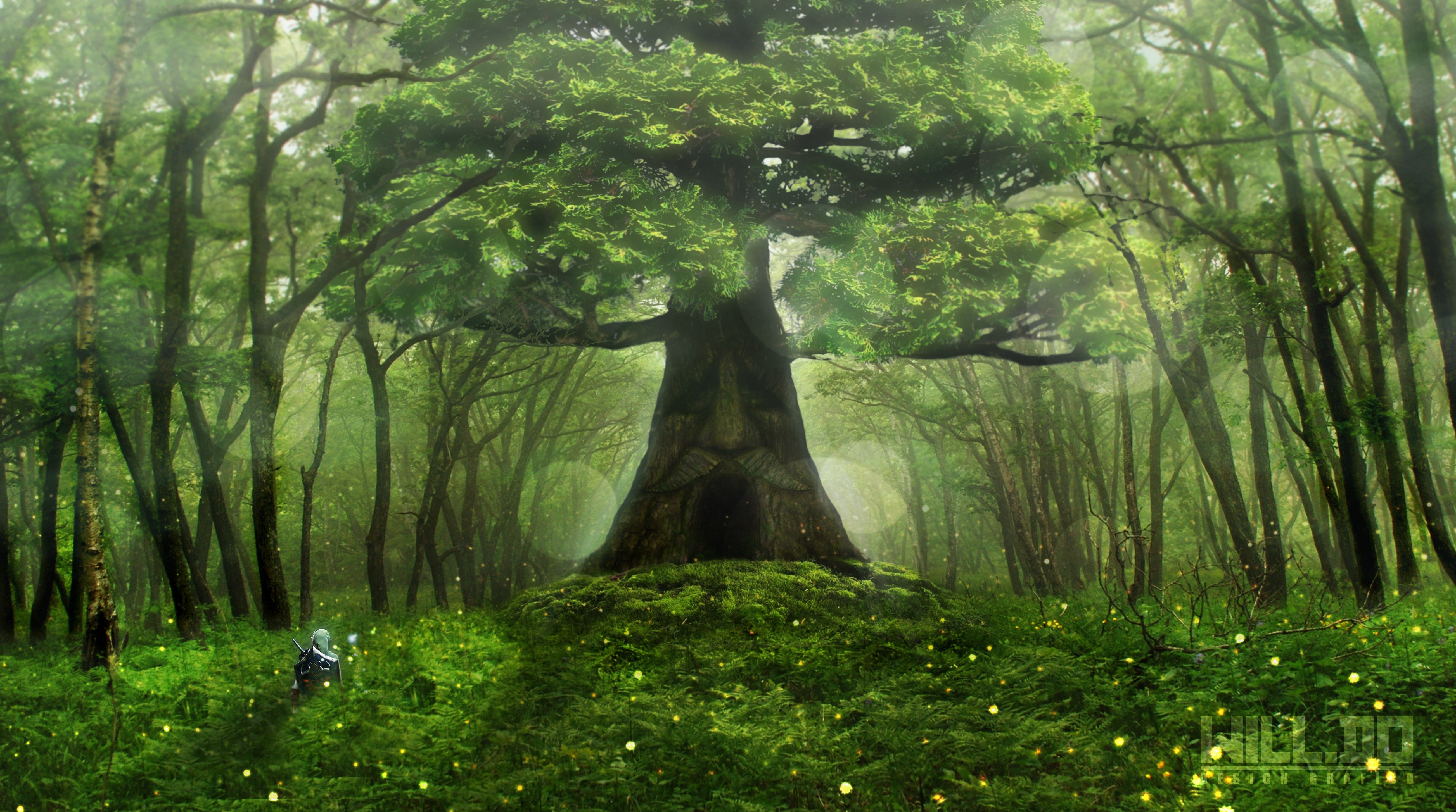 5210x2907 Zelda, Forest, The Legend of Zelda, Trees, Green, Nintendo Wallpaper HD / Desktop and Mobile Background