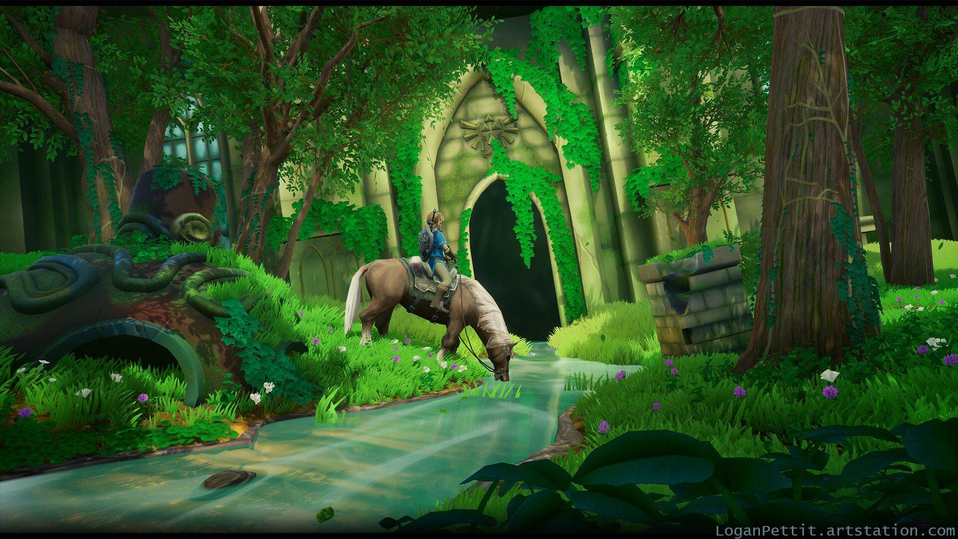 1920x1080 Logan Pettit Temple (UE4 Environment)