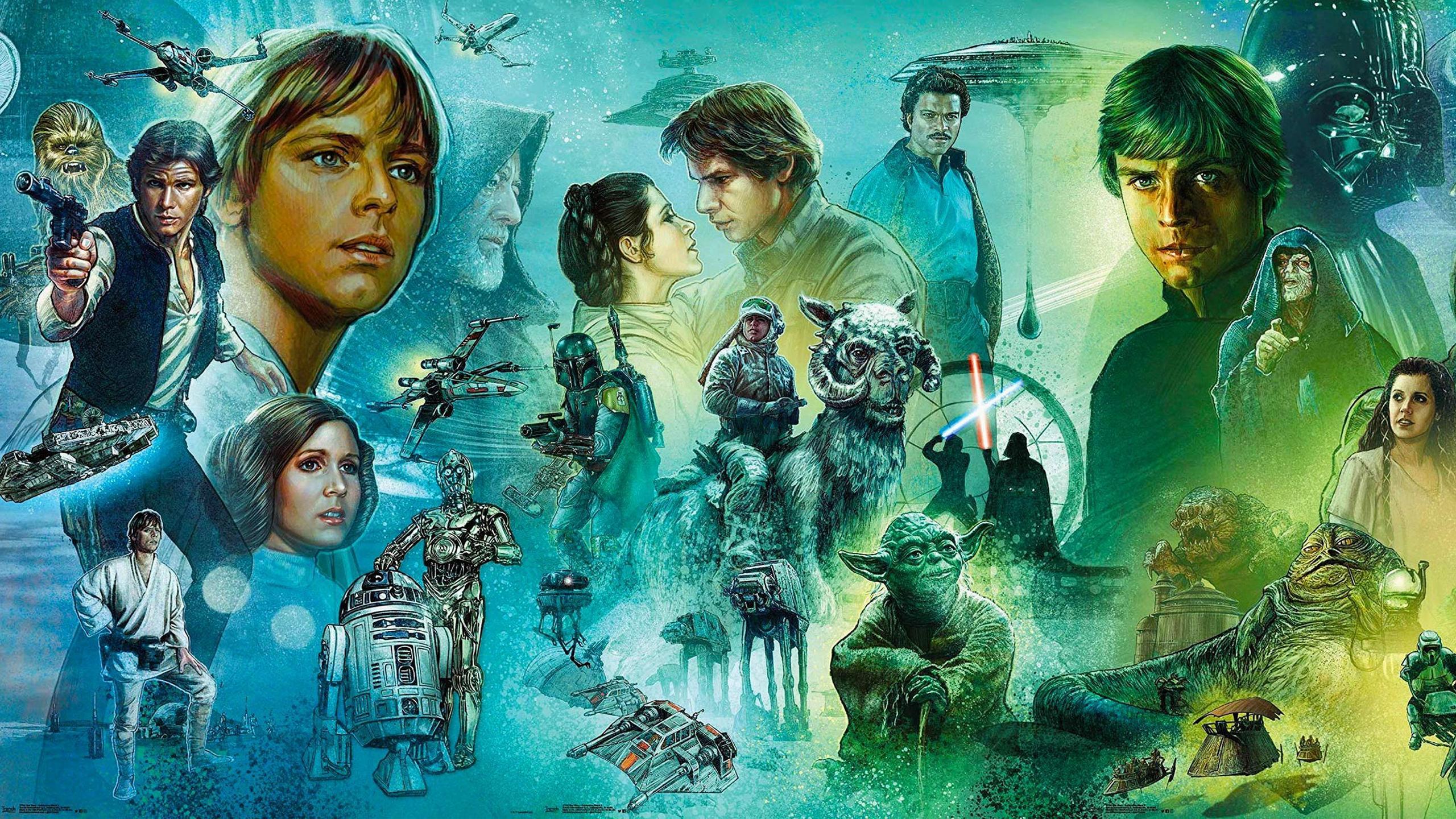 2560x1440 Star Wars Celebration Mural Wallpaper 1440