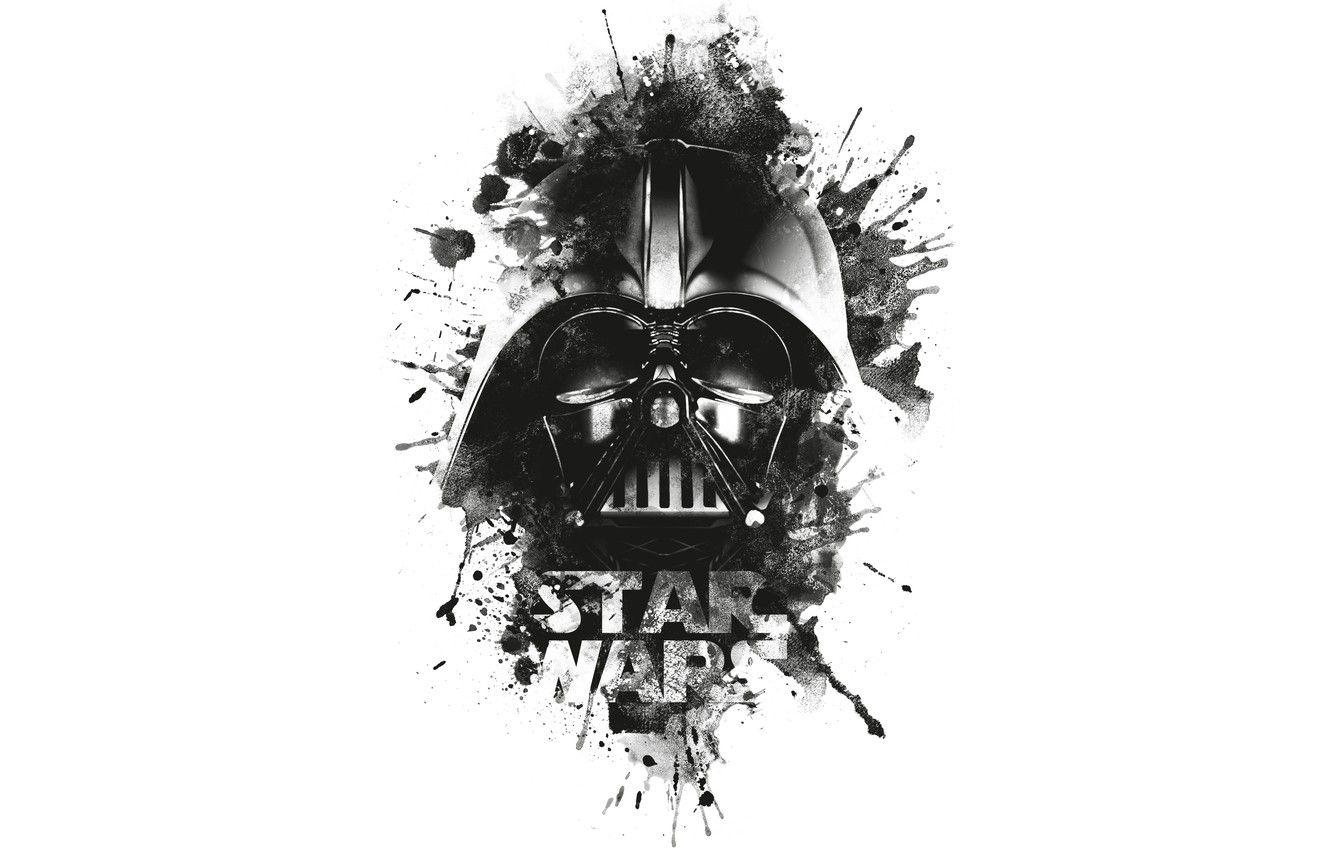 Hình nền 1332x850 Darth Vader, Logo, đen, Chiến tranh giữa các vì sao cho máy tính để bàn, phần минимализм