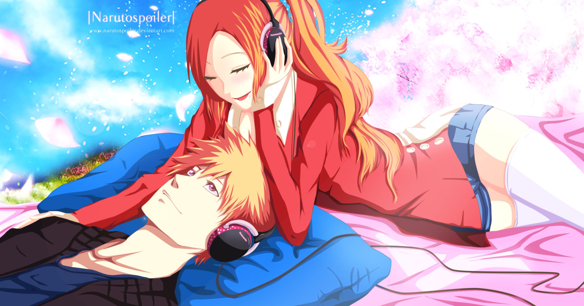 2480x1300 Phone wallpaper: Anime, Bleach, Ichigo Kurosaki, Orihime Inoue 389097