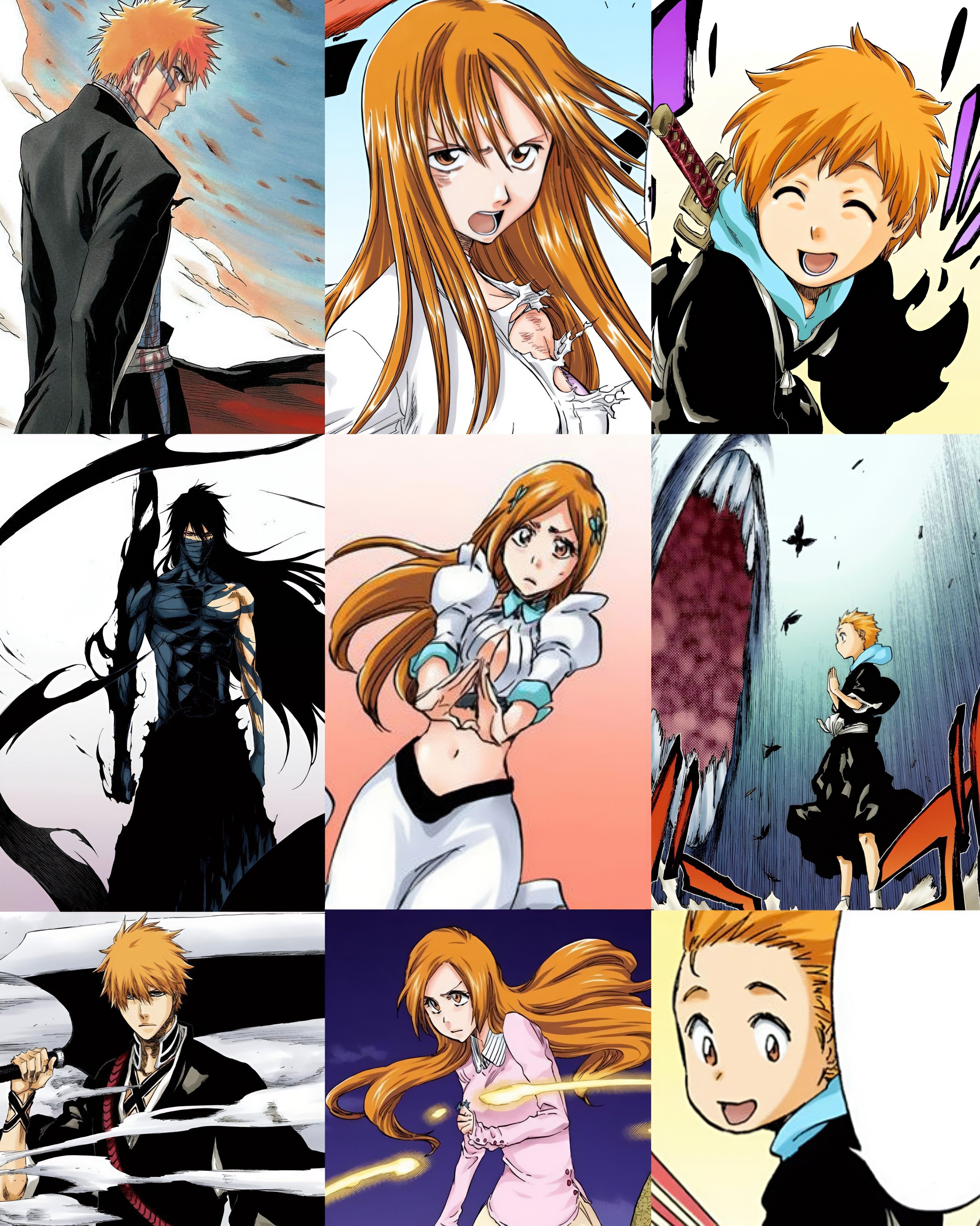 3276x4096 Ichigo and Orihime Christmas