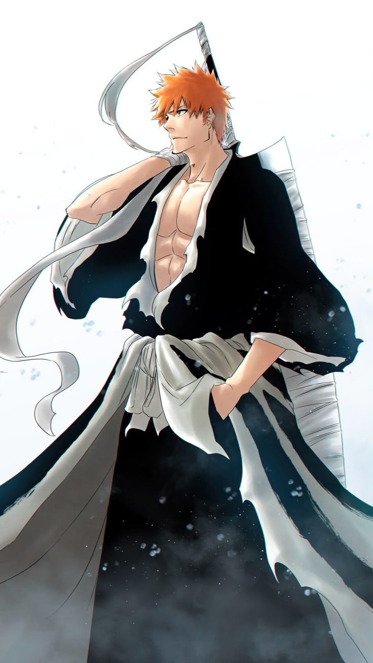 736x1308 Ichigo e orihime. Ichigo manga, Soi fon, Bleach wallpaper