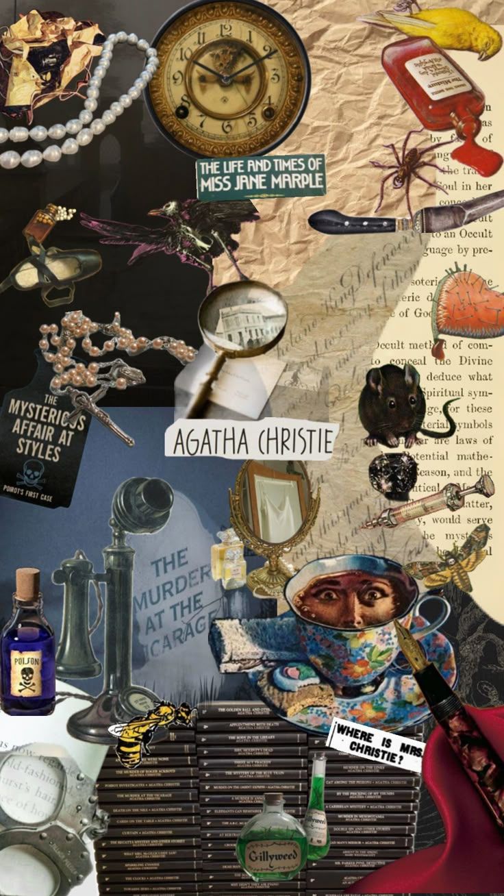 736x1308 agathachristie #murdermystery #bookaesthetic #missmarple #poirot #wallpaper