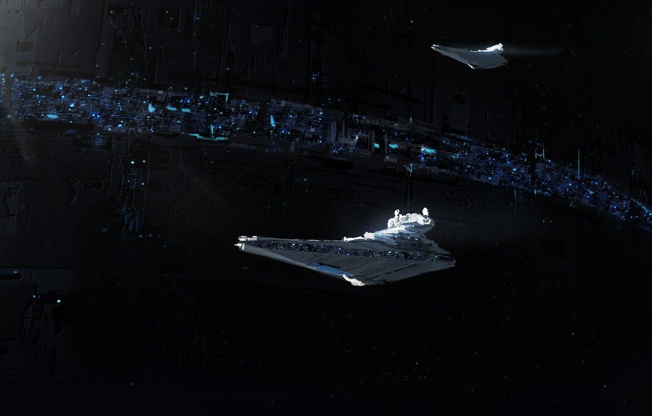 1332x850 Wallpaper Space, Star Wars, Empire, Space, Spaceships, Spaceship, Star Destroyer, Fiction, The Death Star, Science Fiction, Death Star, Imperial Star Destroyer, Transport & Vehicles, Row of lights image for desktop, section арт